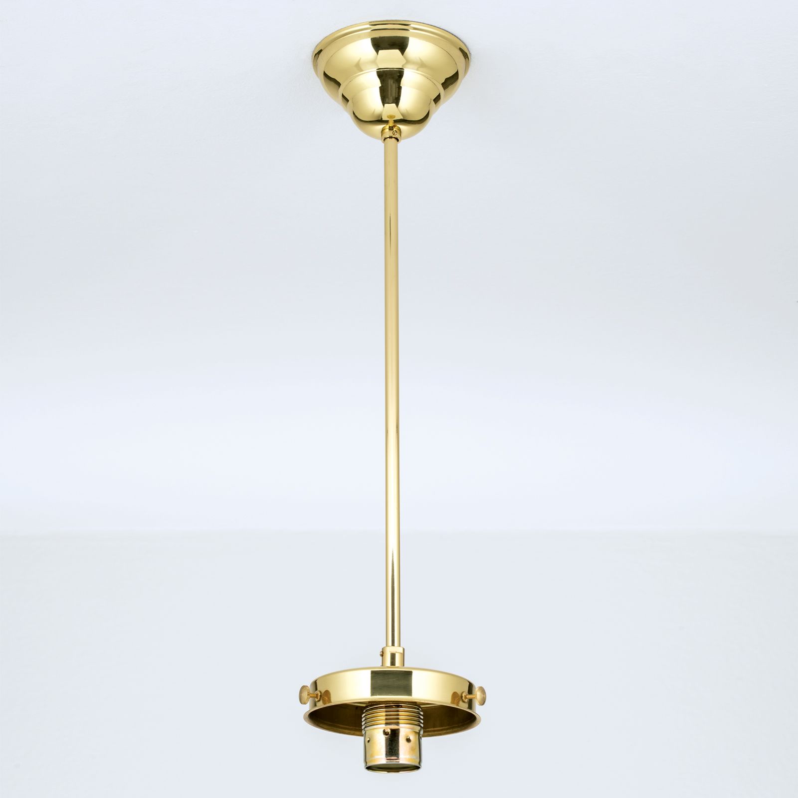 Pendent suspension for glasses with 12 cm grip edge, 40 cm, brass