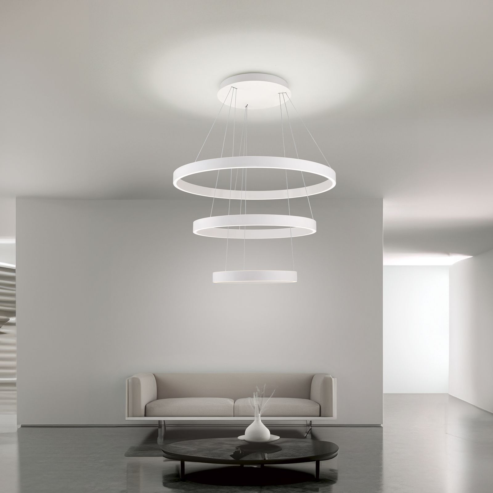 Pendant light KOLK, concentric, Ø 40/60/80 cm
