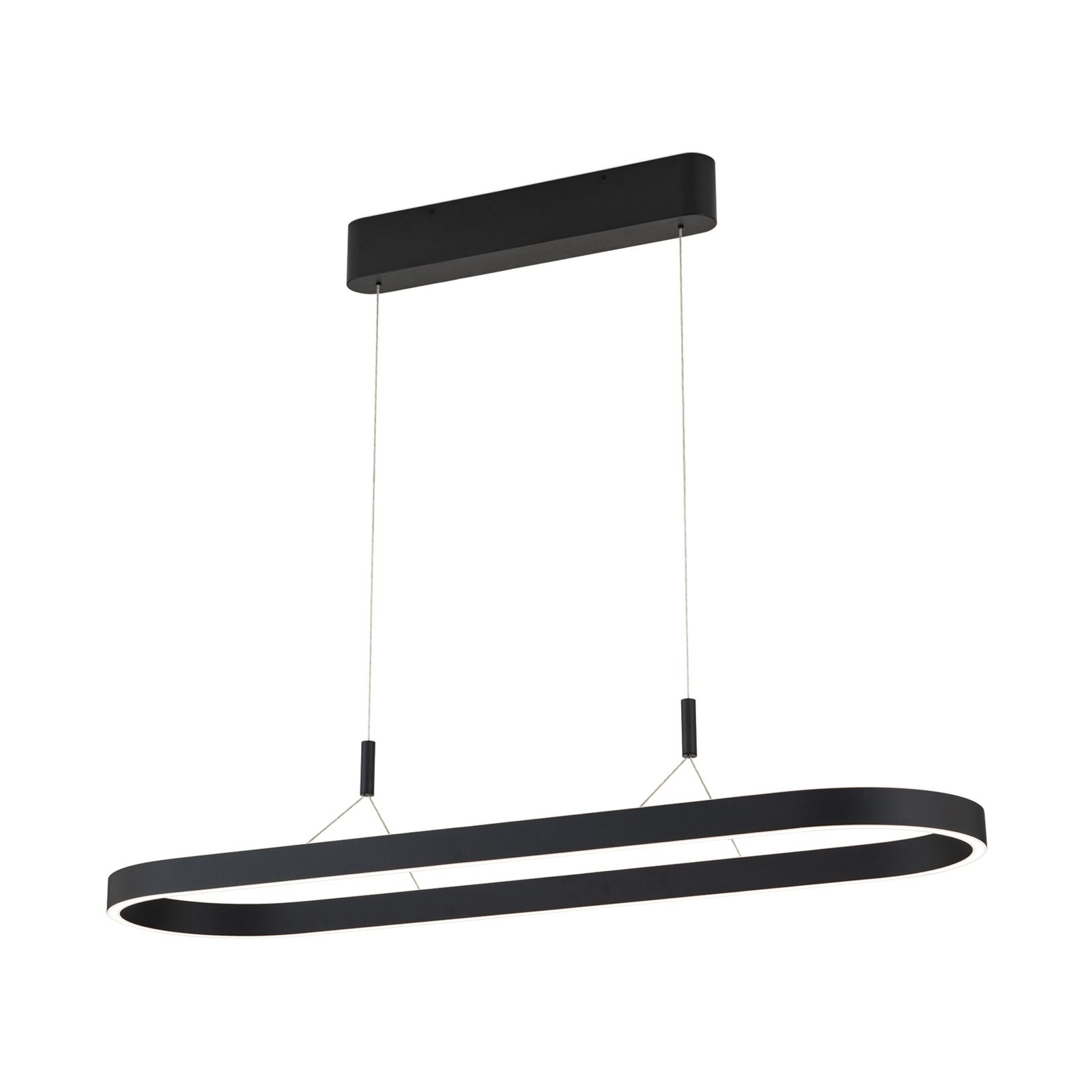 LED Hängeleuchte CARRARA, 120 cm, schwarz
