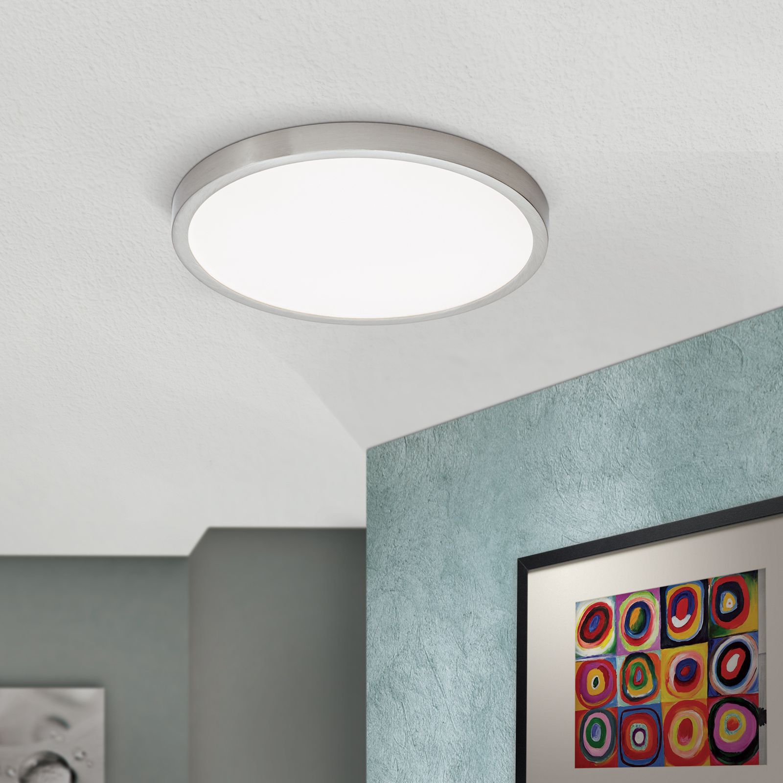 LED Deckenleuchte LERO, Titan, rund, 30cm