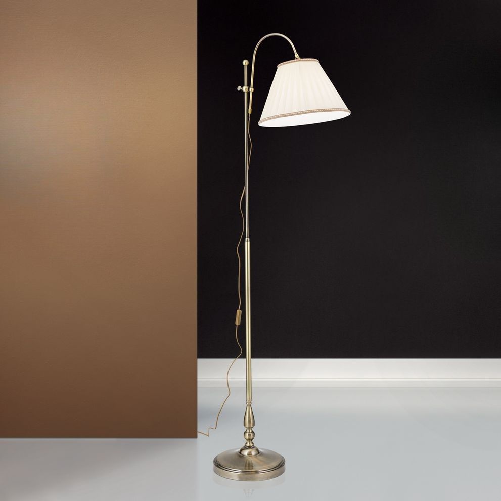 Floor lamp TONIA, 1-flame, Patina