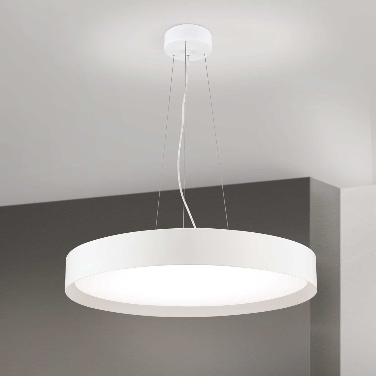 LED Hängeleuchte VARIO, Ø 60cm, weiß