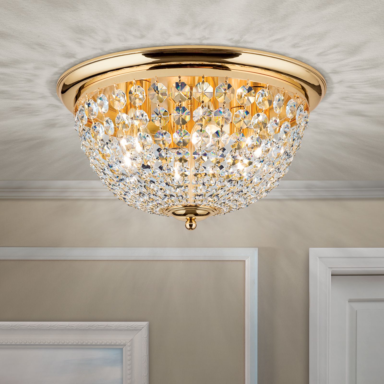 Ceiling light PLAFOND, Ø 47cm, gold