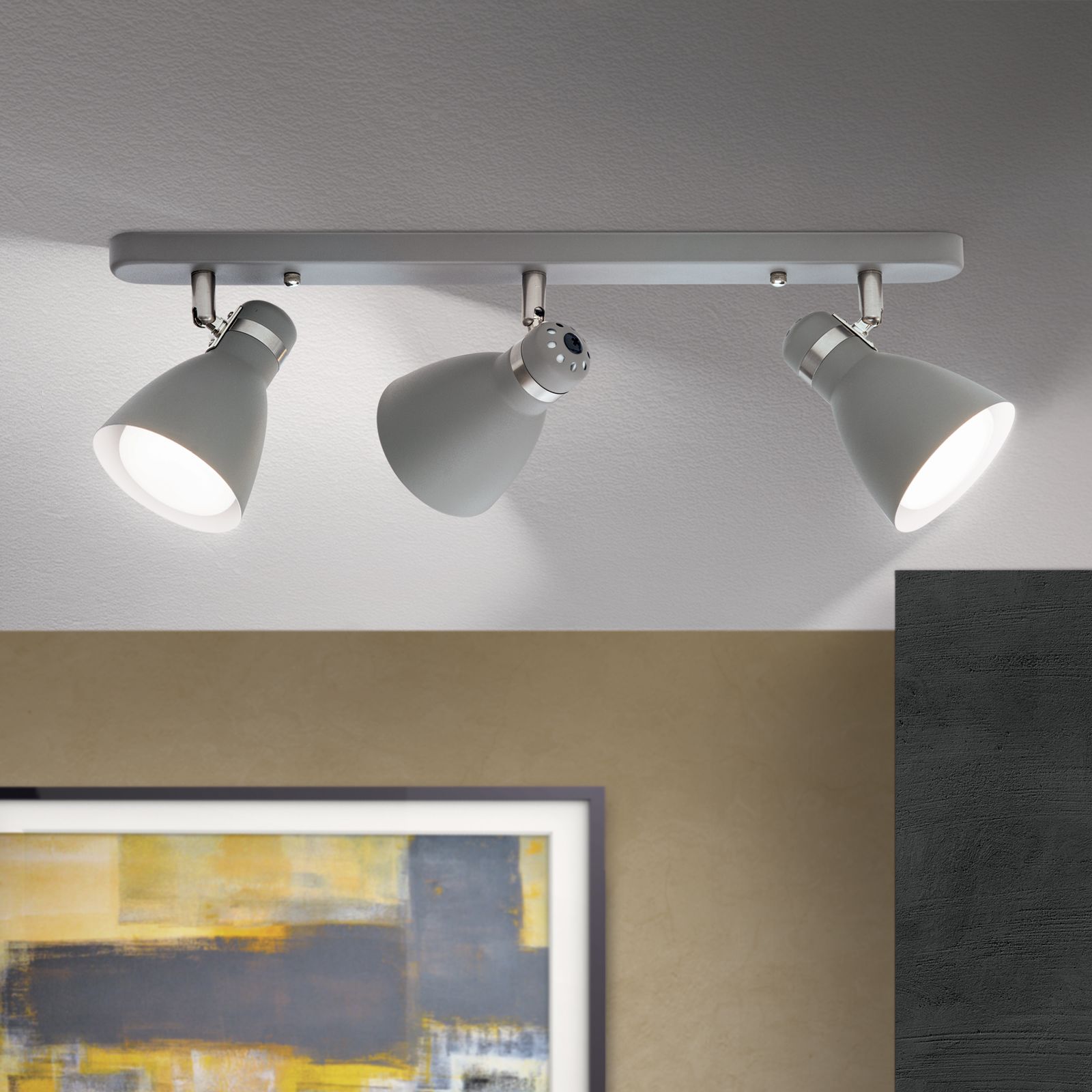 Spotlight SCHOOL, grey, 3-lamps