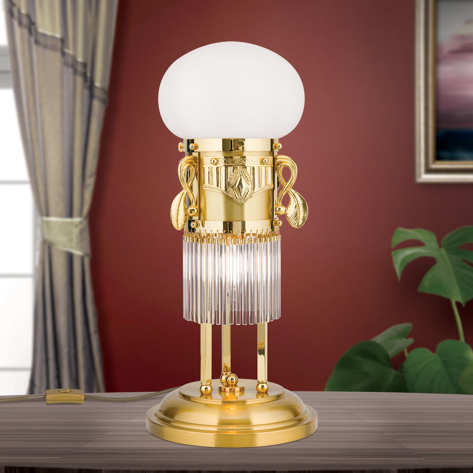Tischlampe ADELE, 2-flammig, Gold