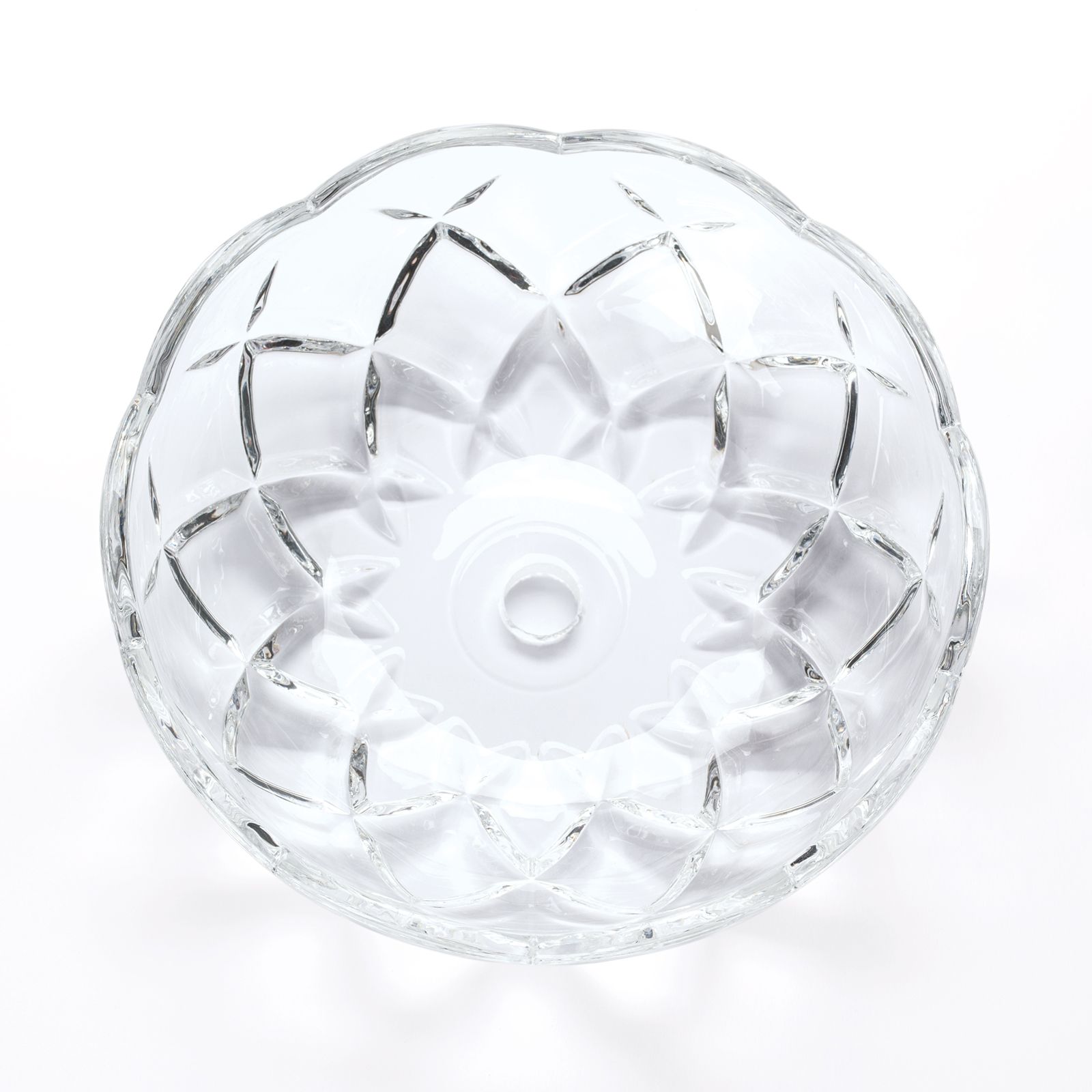 Glass bobeche with hole in the middle, Ø150mm, hole 13mm