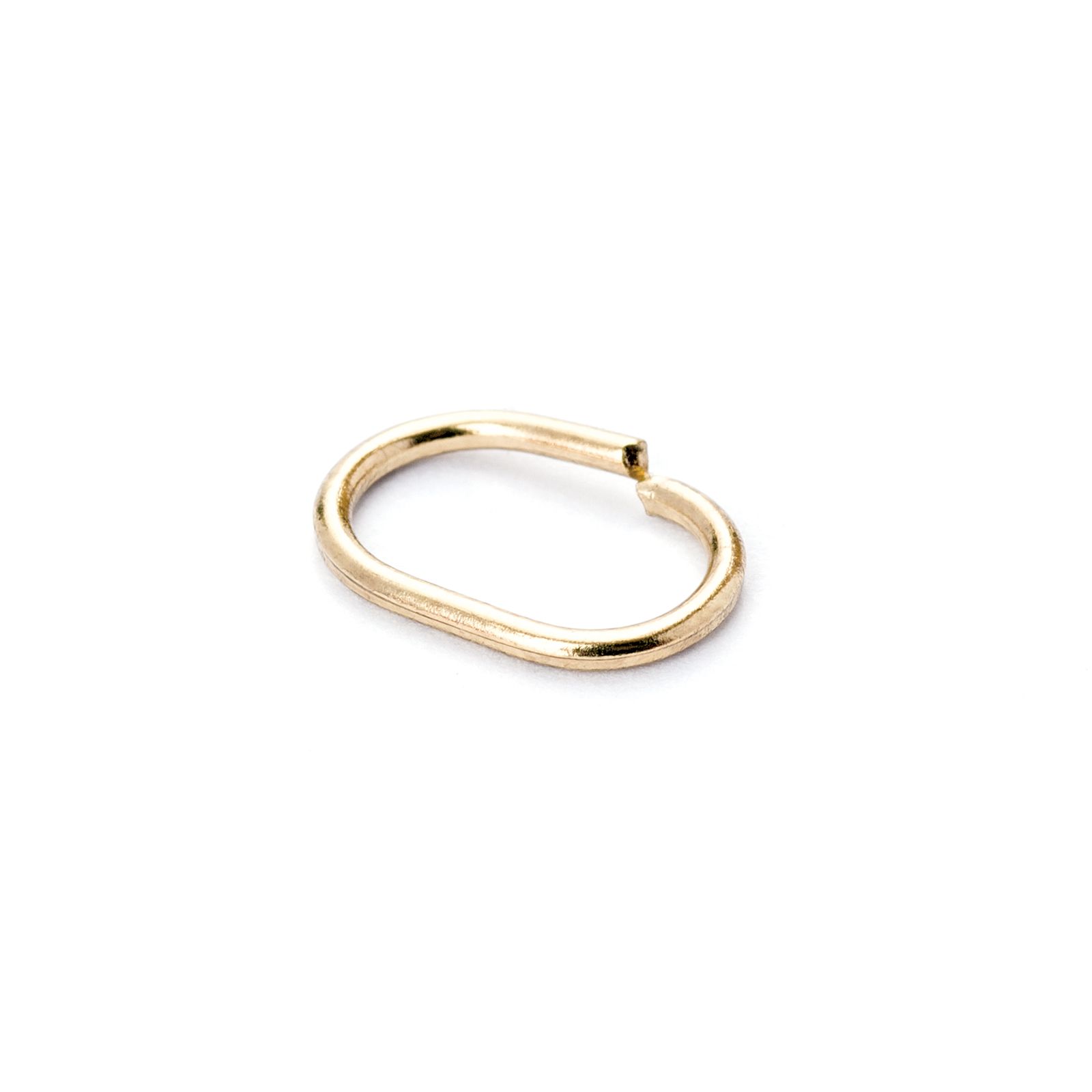 C-shape ring for chandelier crystal, 16mm, gold