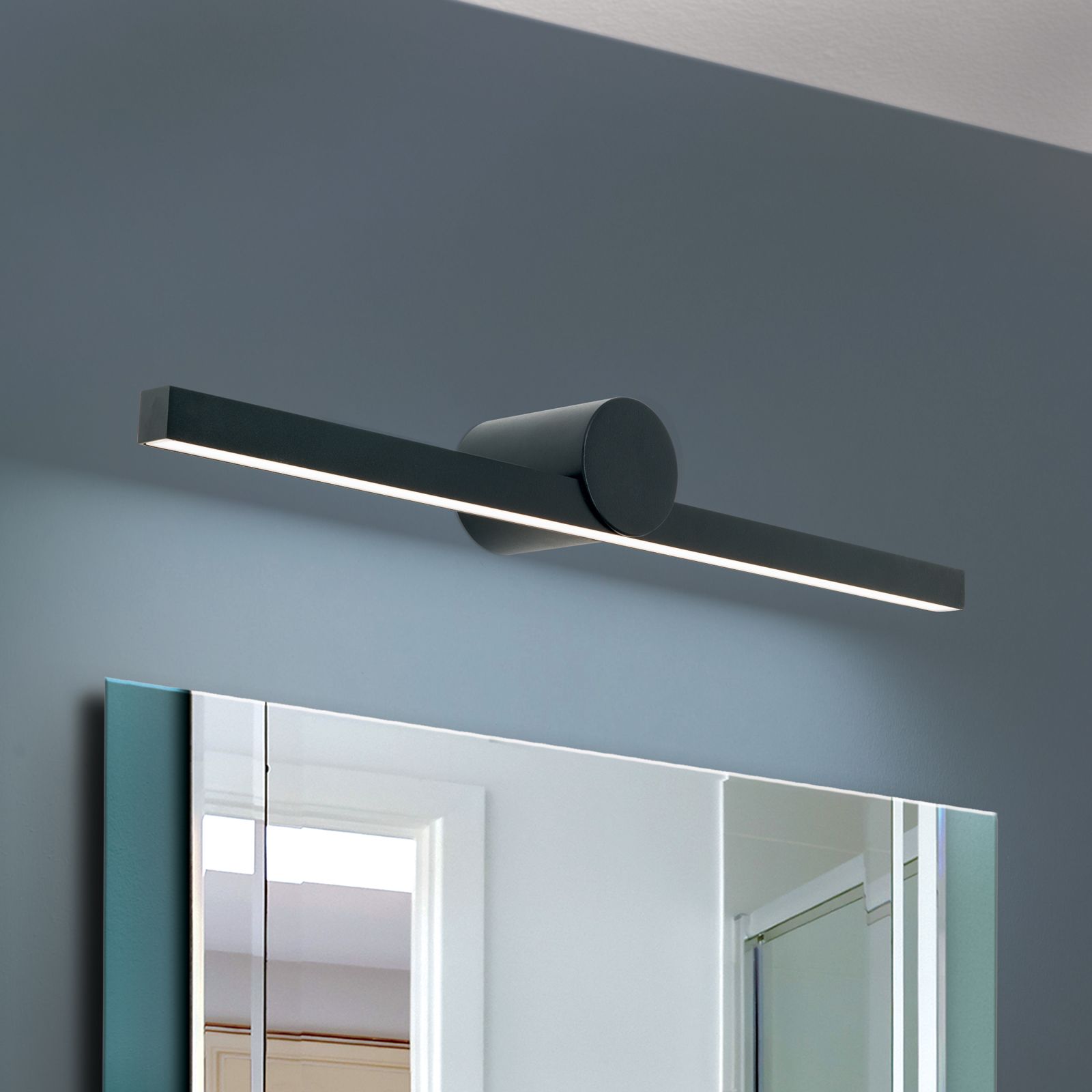 LED wall light BEAUTY, black, 61cm