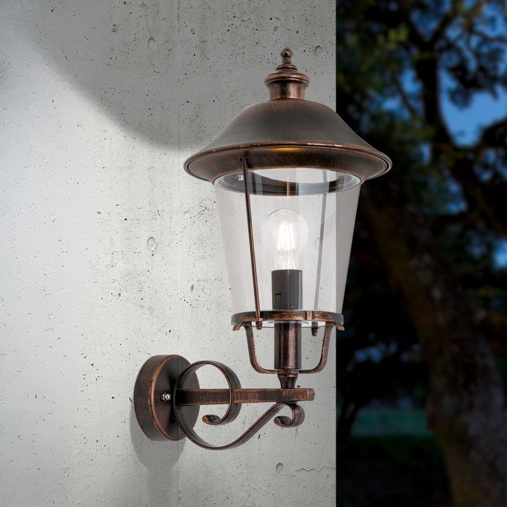 Outdoor light KENZO, black copper, upwards