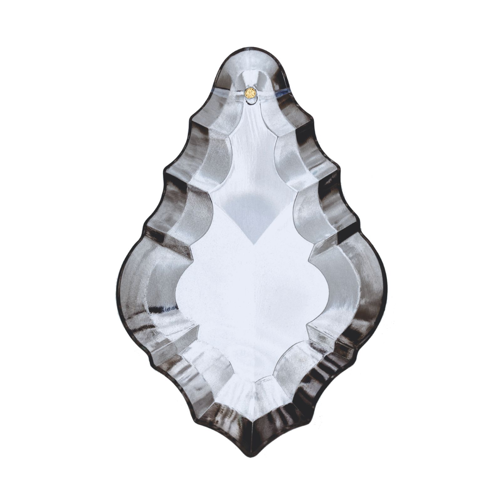 Glass pendulum pressed glass, 76x49mm