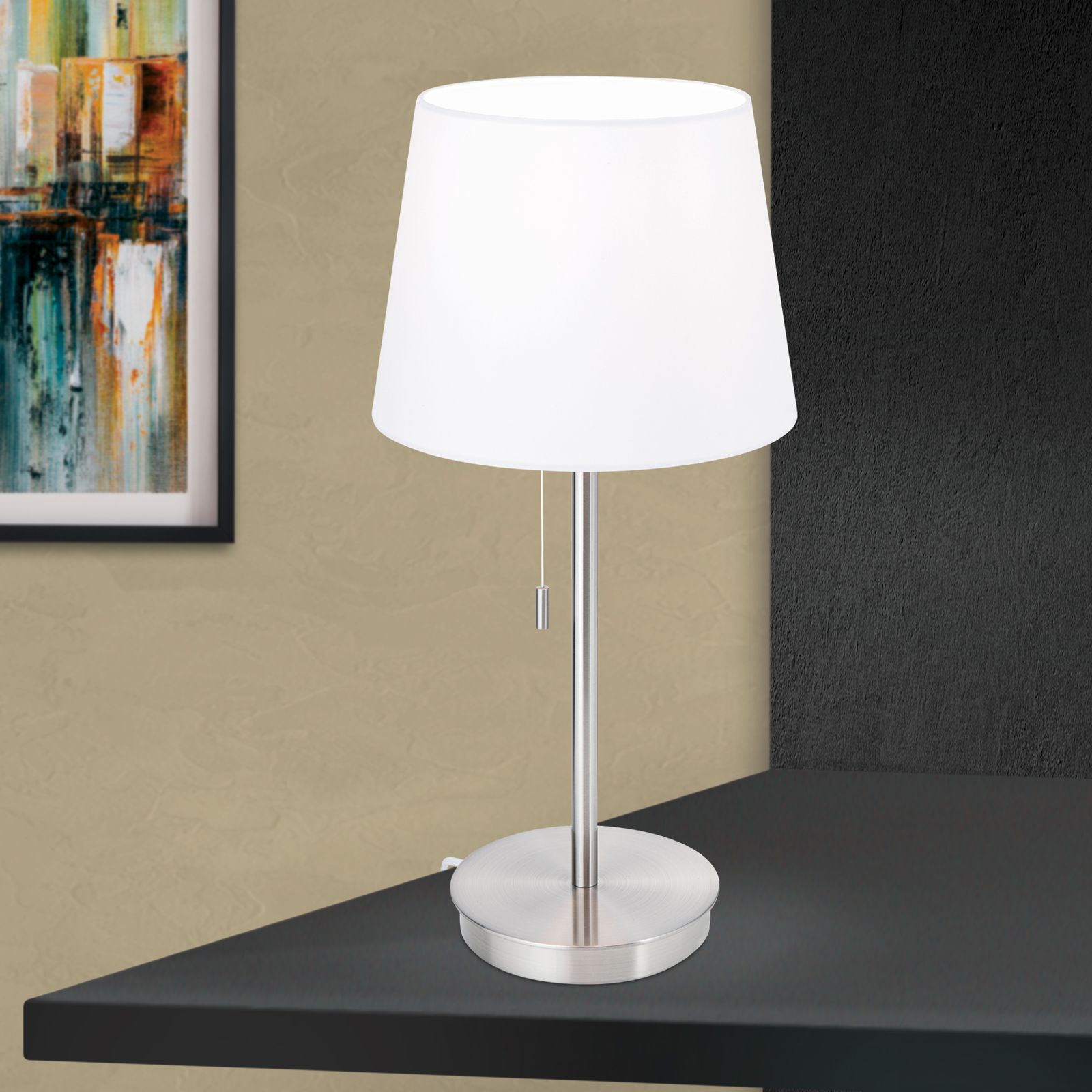 Table lamp LUDWIG, satin
