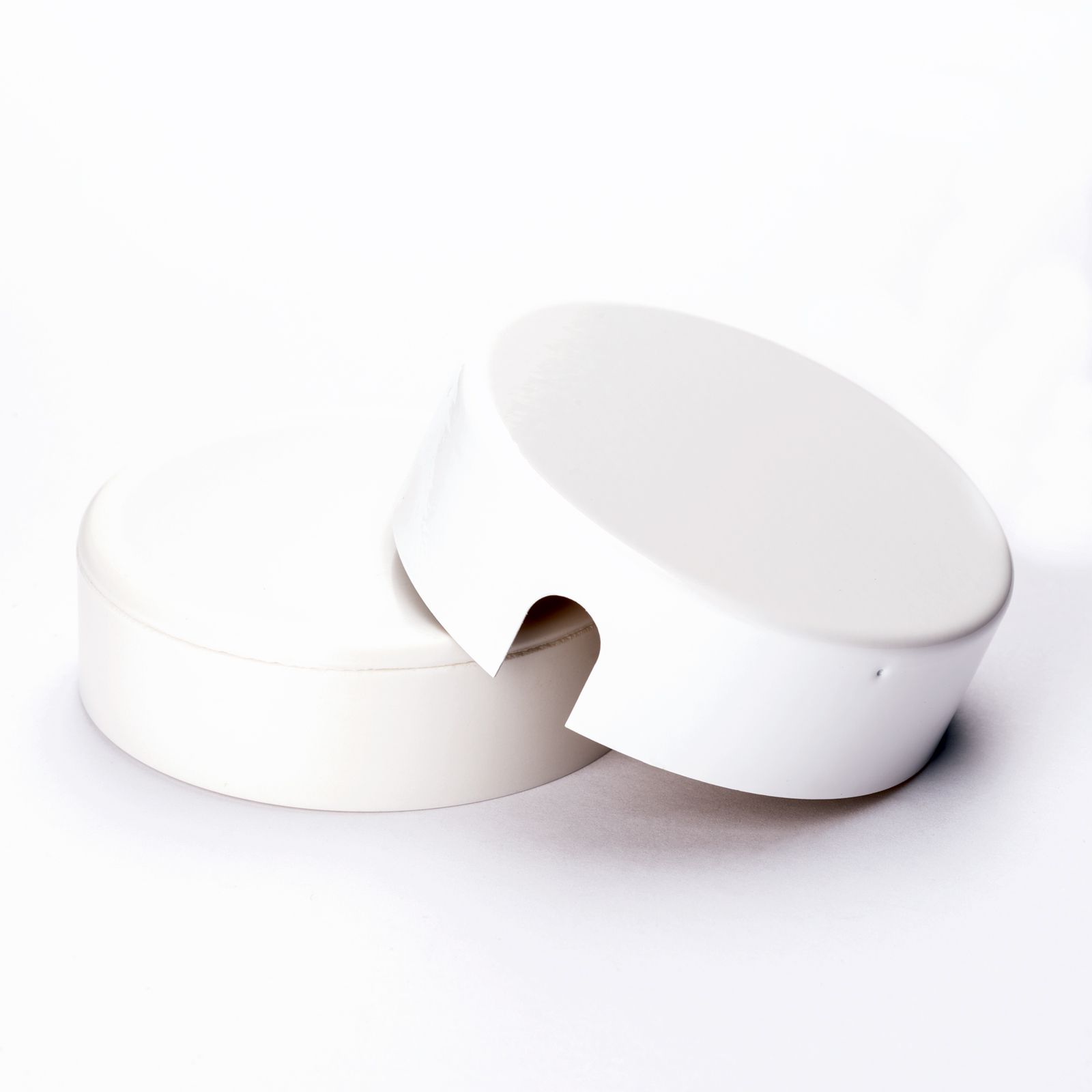 Junction box, Ø 70 mm, white