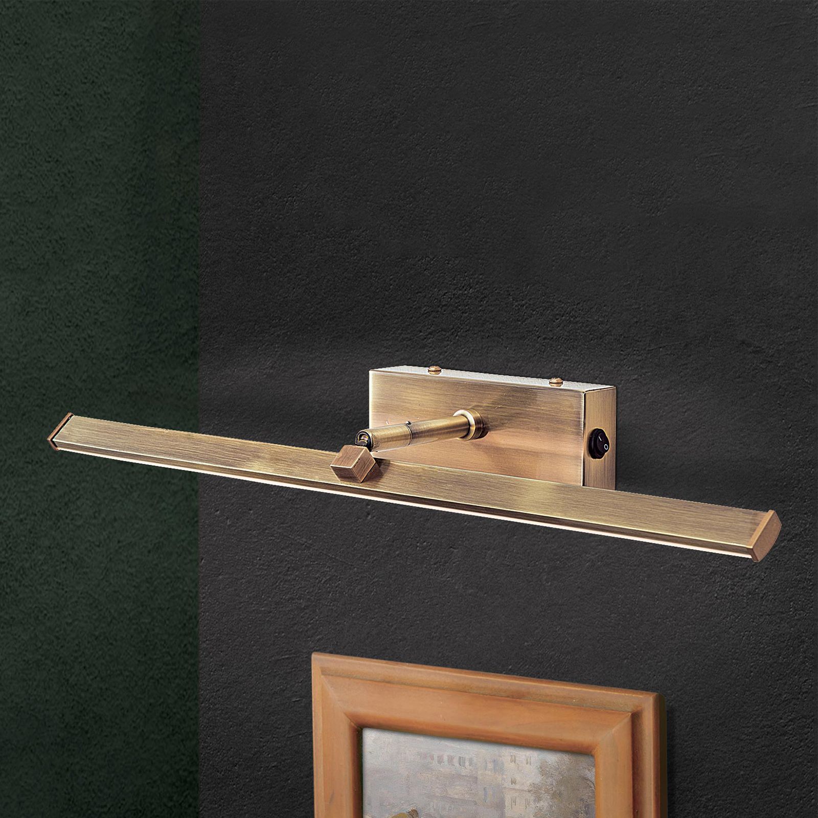 LED Bilderleuchte PUBLIO, Patina, 55cm