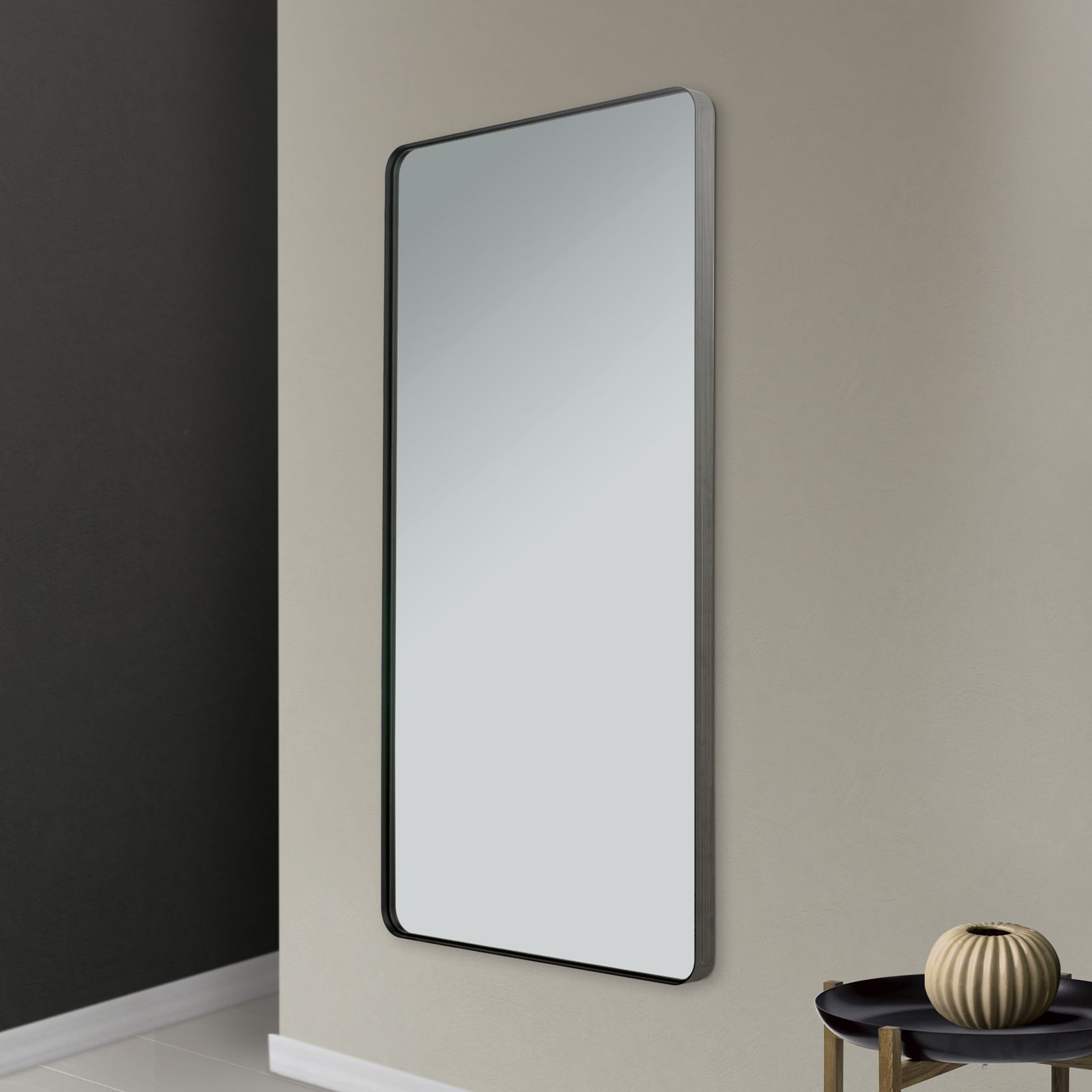 Mirror CARLO, 152x76cm, black