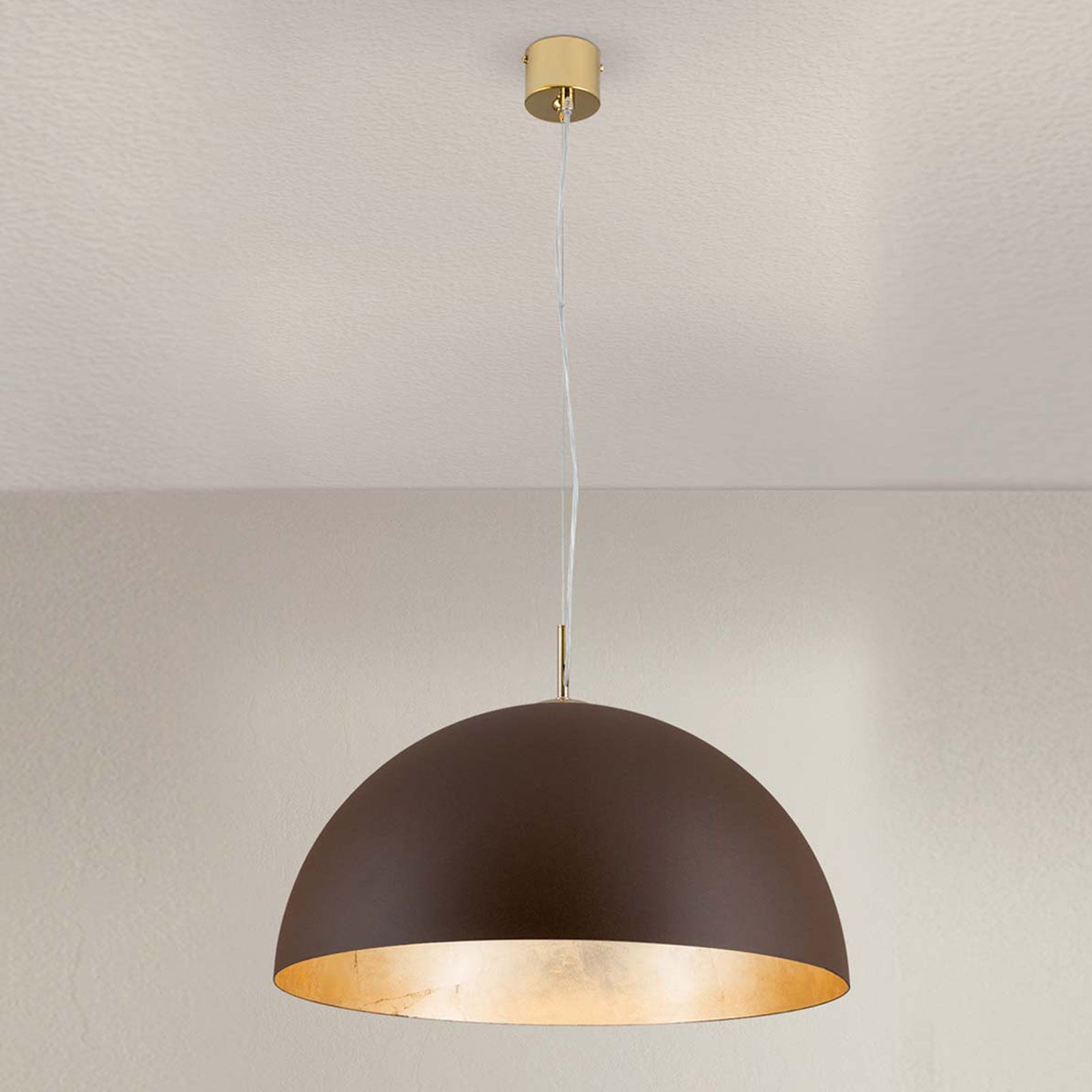 Pendant lamp ELIANO, antique gold