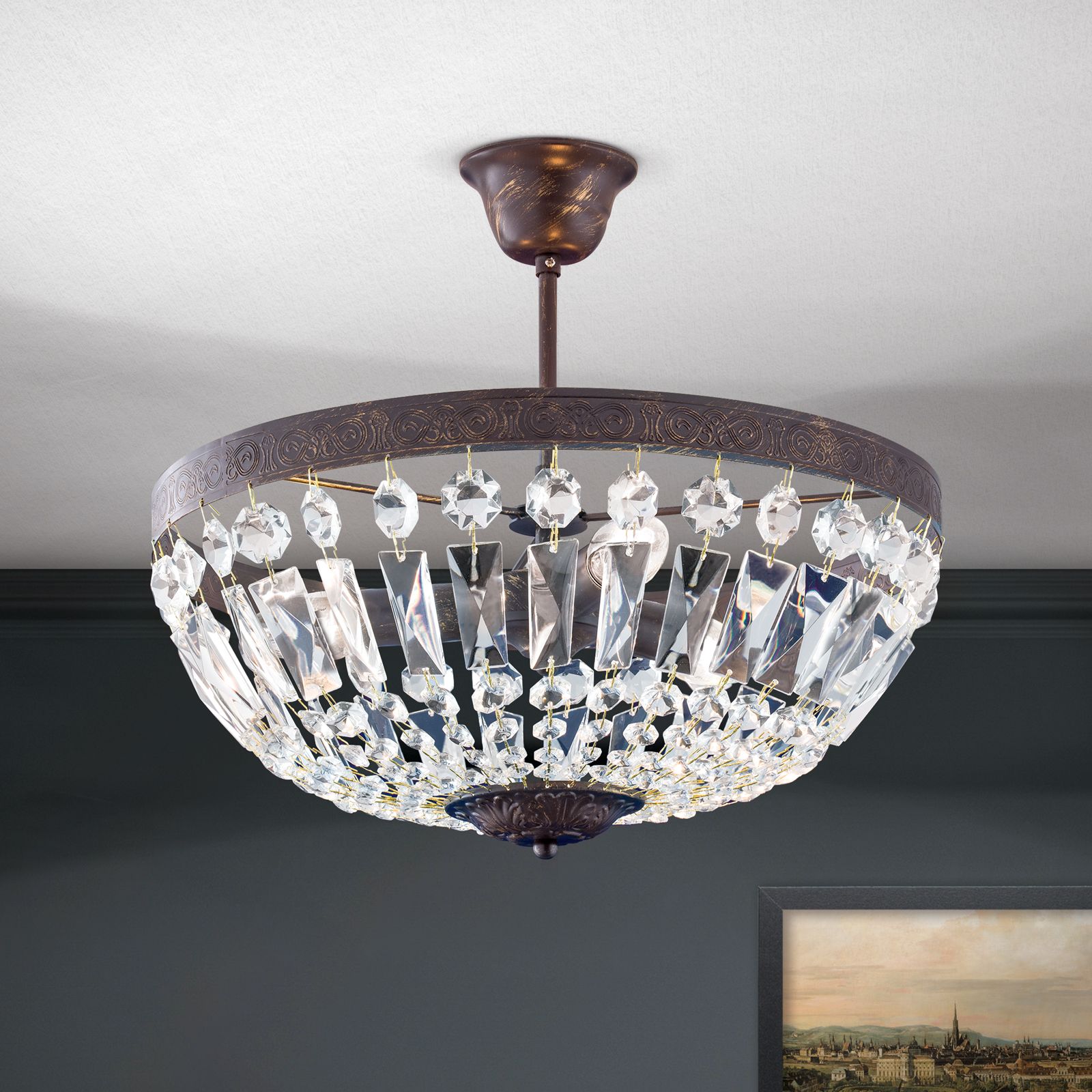 Deckenleuchte ARILA, Antik, 40cm