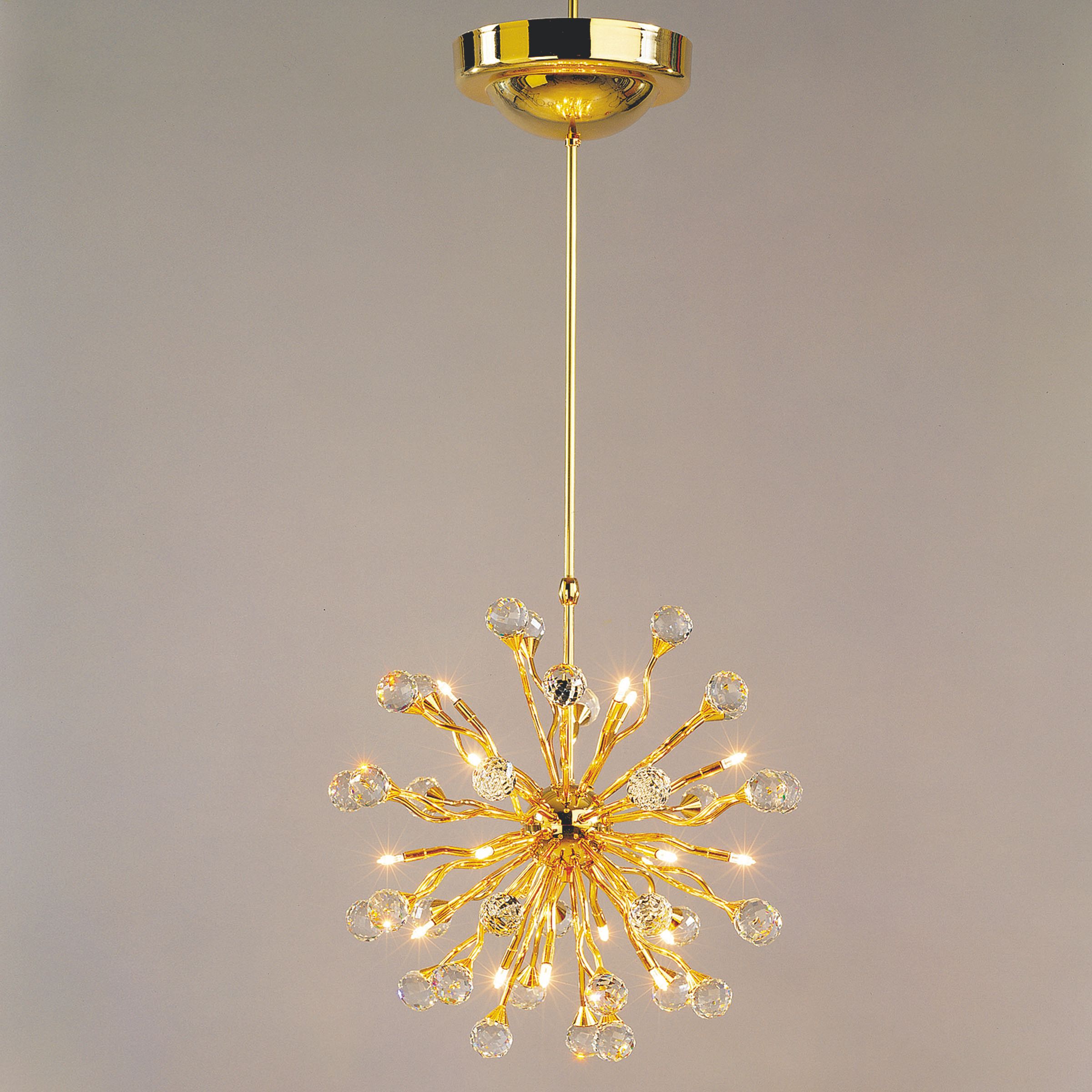Luster GALAXY, 18-flammig, Gold