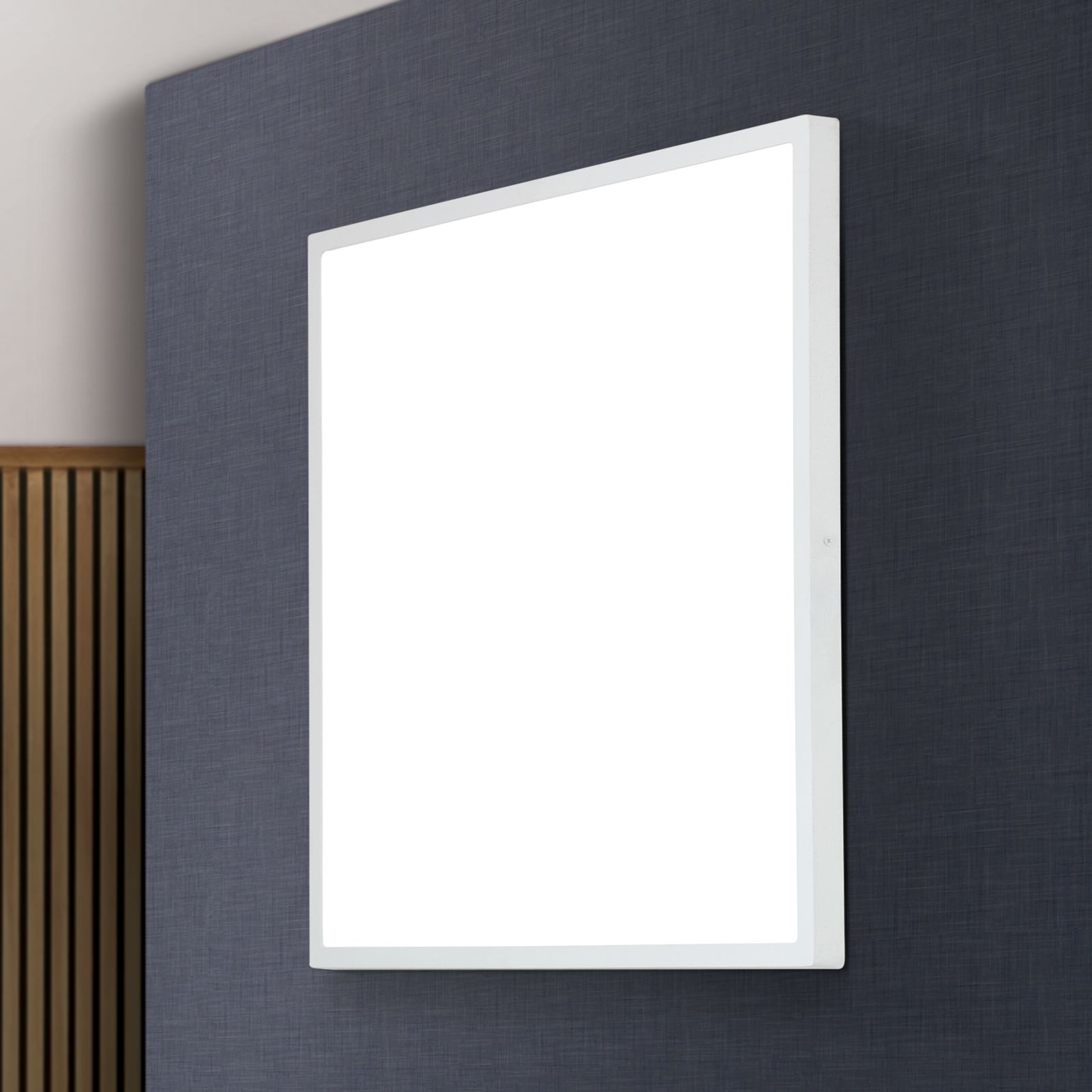 LED Deckenleuchte LERO, 60cm, weiß, eckig