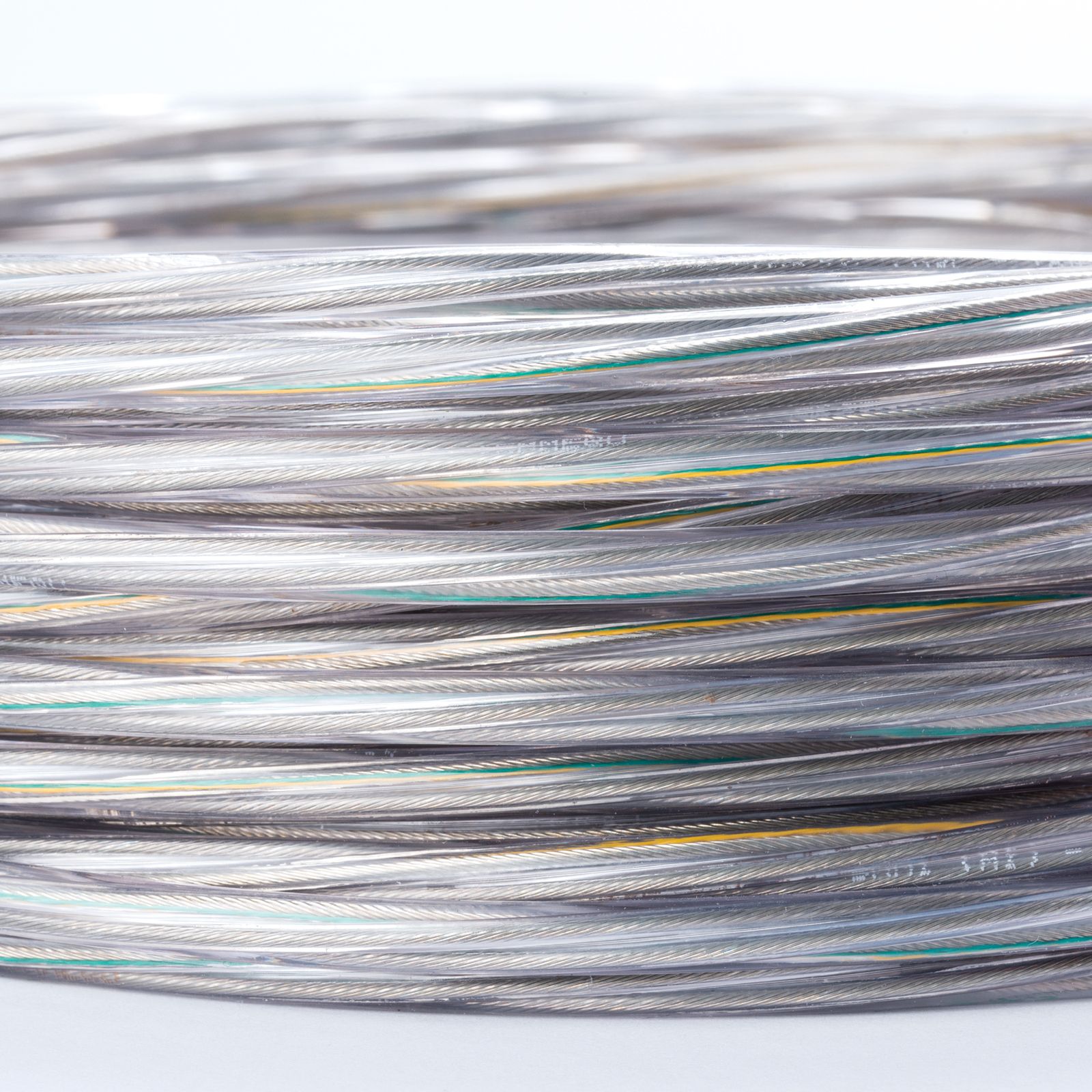 Kabel, PVC, 3x0,75mm², 1 m, Transparent