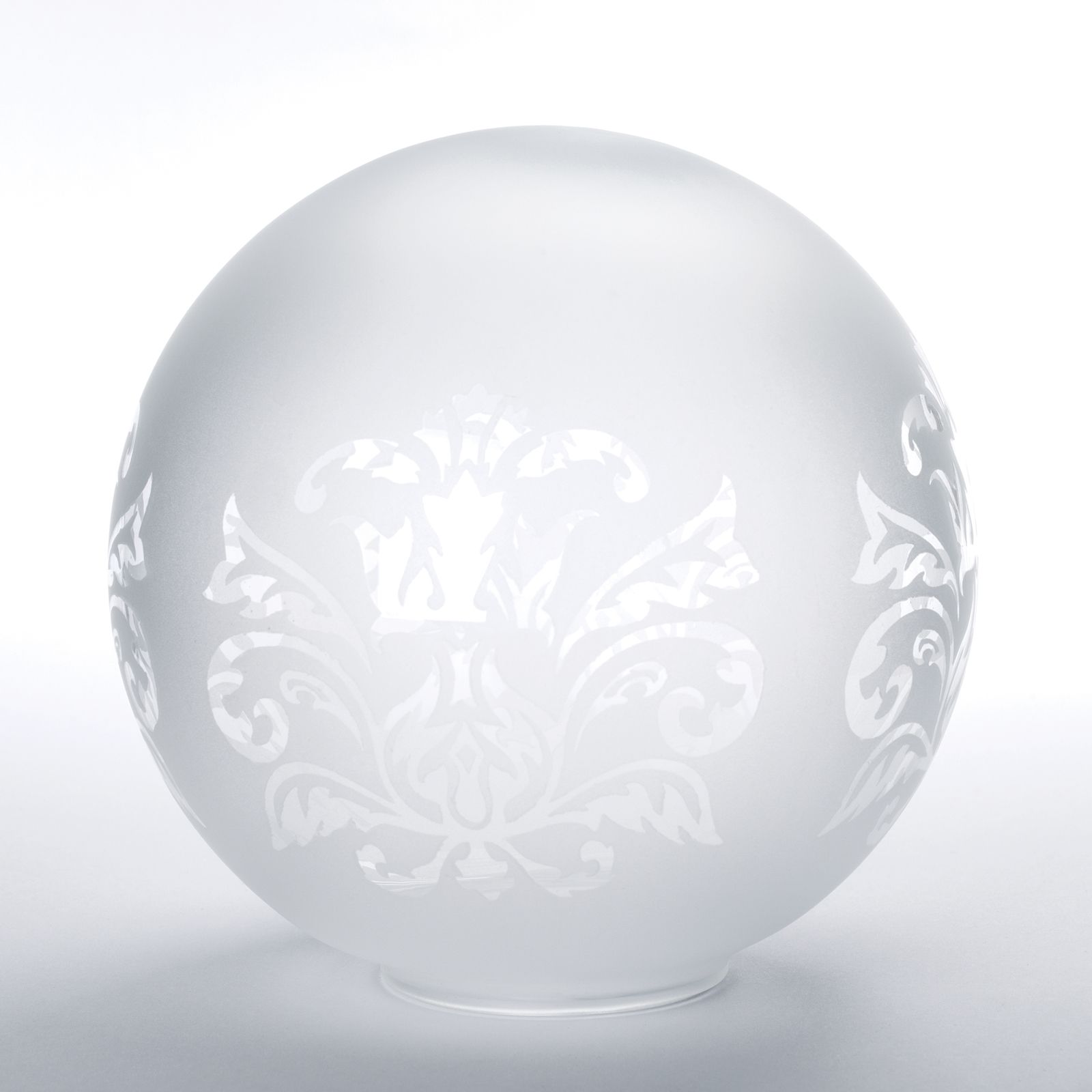 Glass lampshade RINGSTRASSE 493, Ø 130 mm, Clear frosted