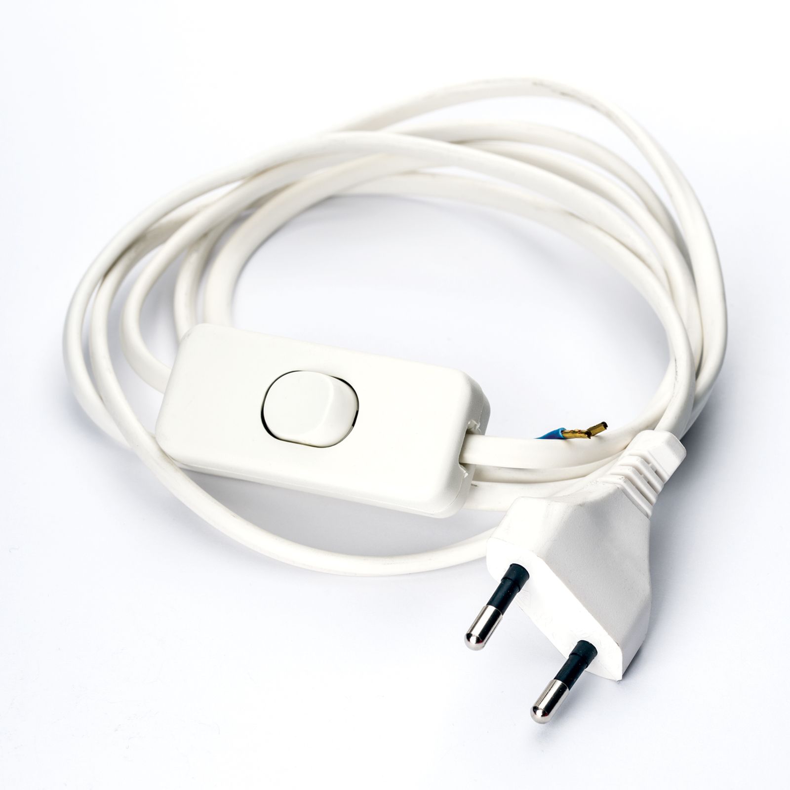 Eurostecker-Netzkabel, 1,7 m, Weiß