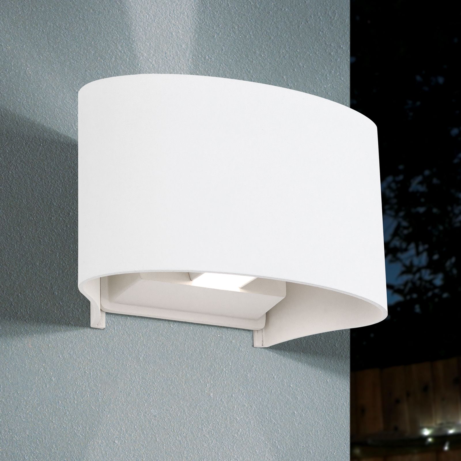 LED outdoor lamp GRETA, white, 2-lamps