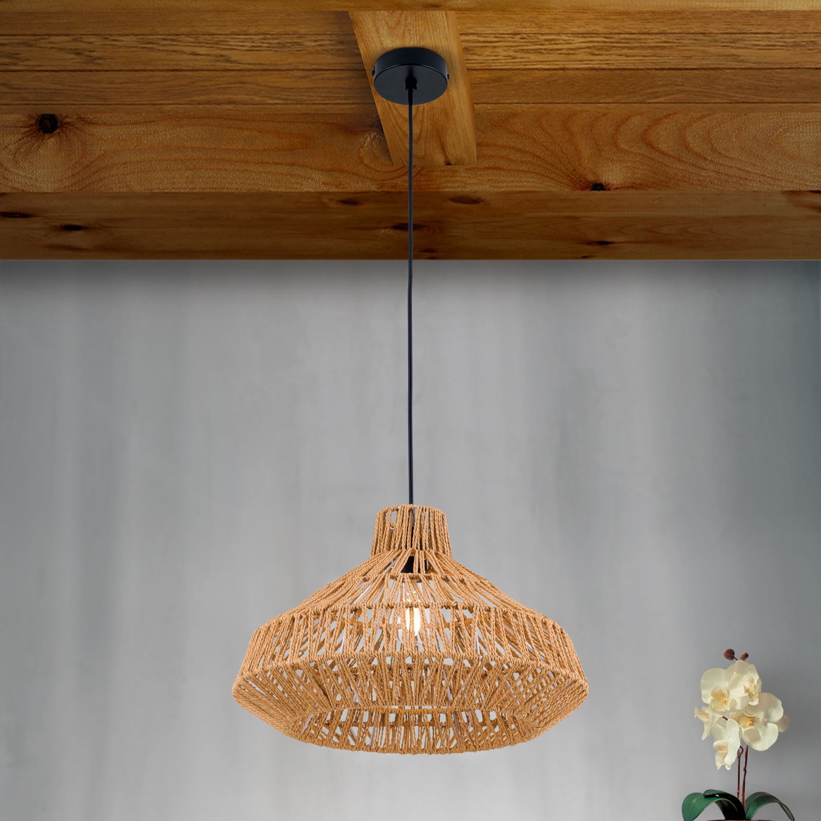 Hanging lamp BASKET, nature