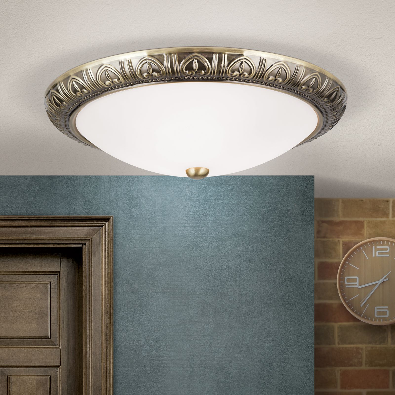 Ceiling light PANKOK, bronze, 38cm
