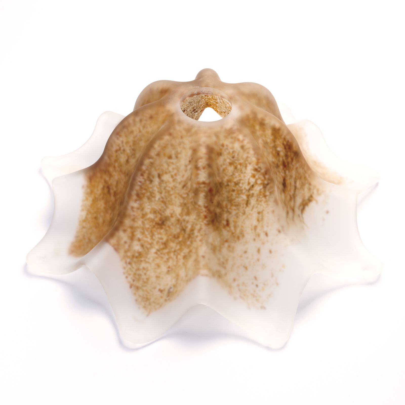 Glass lampshade TOSCA 441, amber-murano
