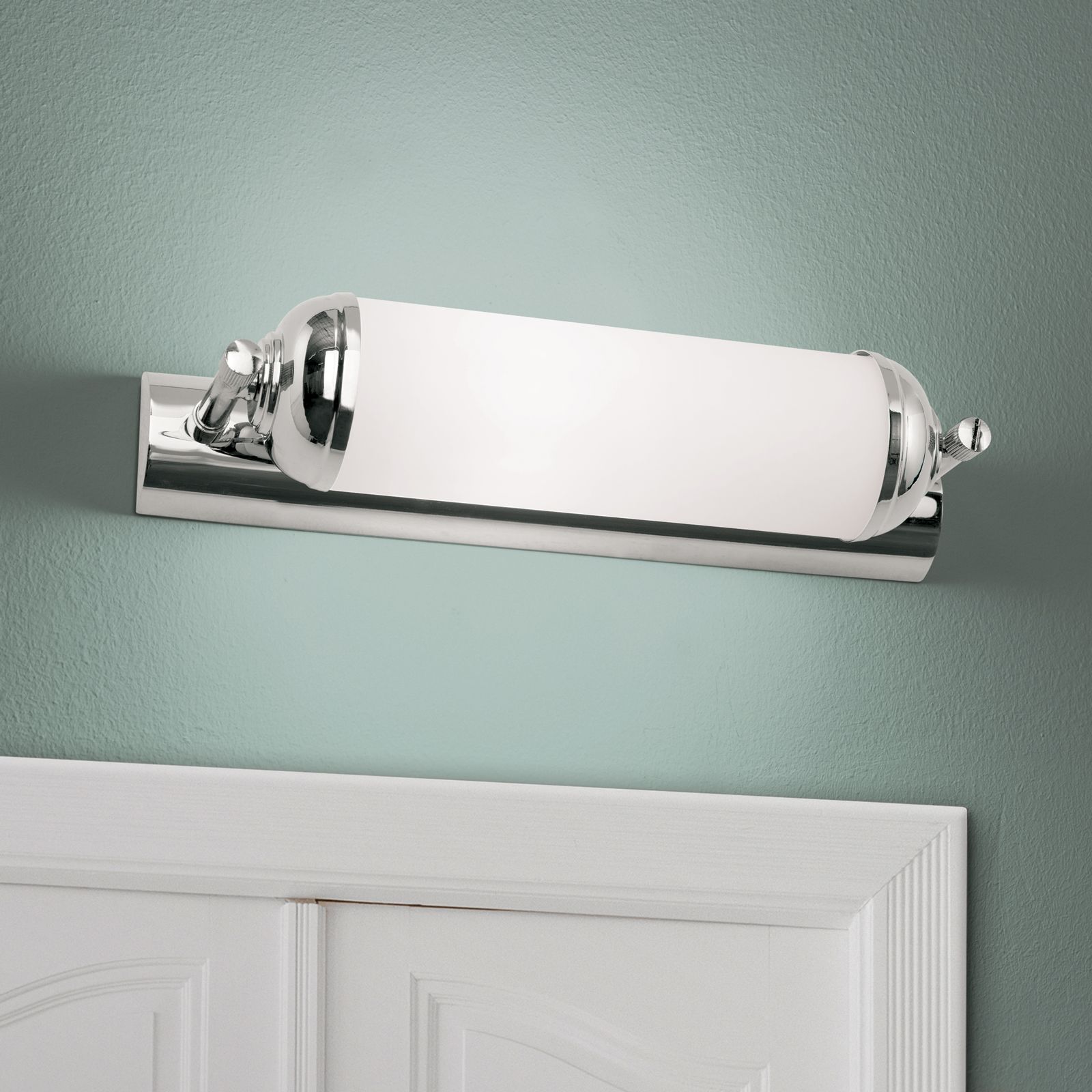 Elongated wall light WIENER NOSTALGIE, chrome, 28cm