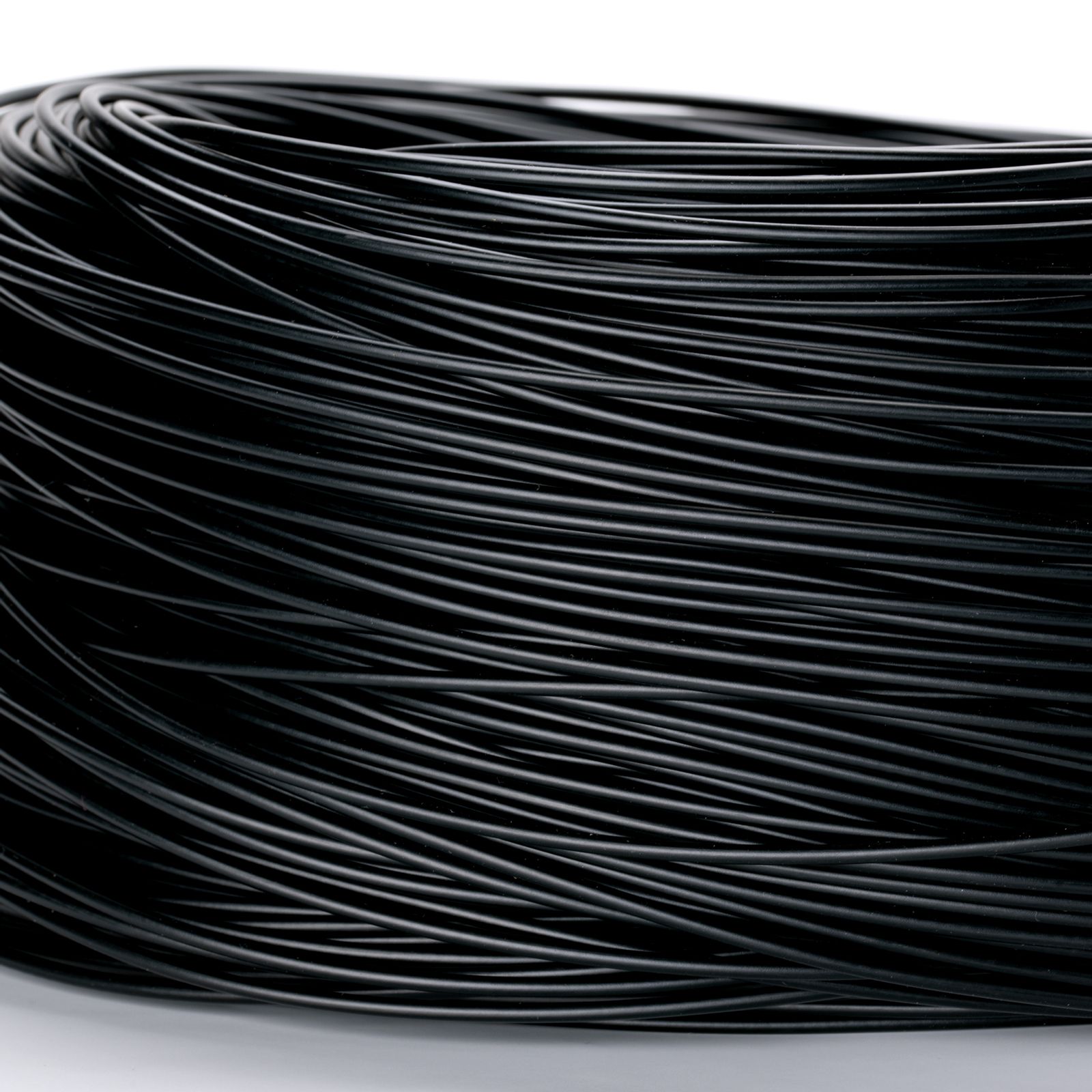 Cable, PVC, 2x1mm², 1 m, Black