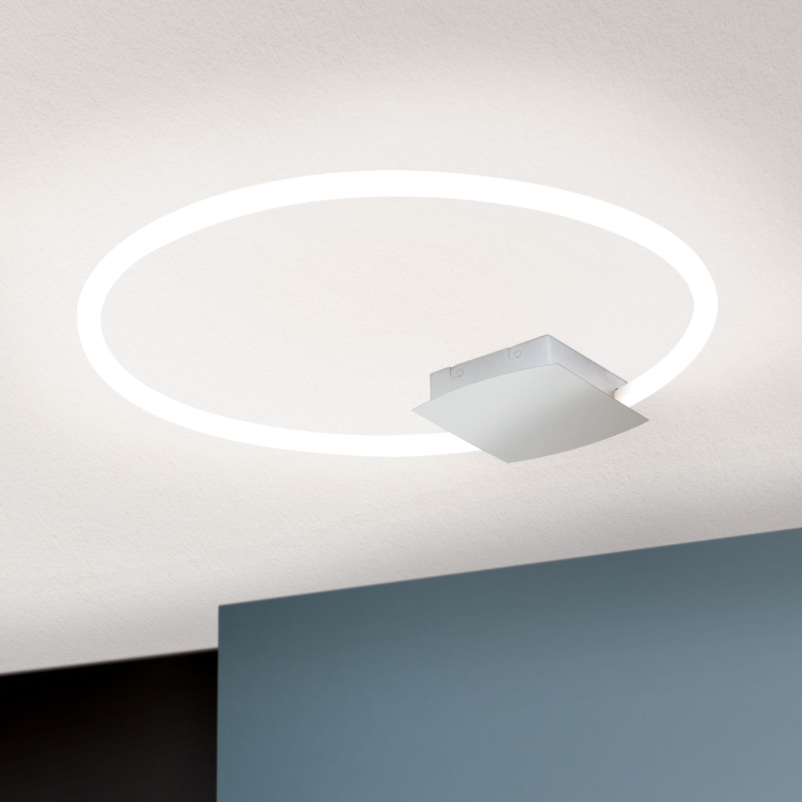 LED Deckenleuchte KARLSSON, 60cm, chrom