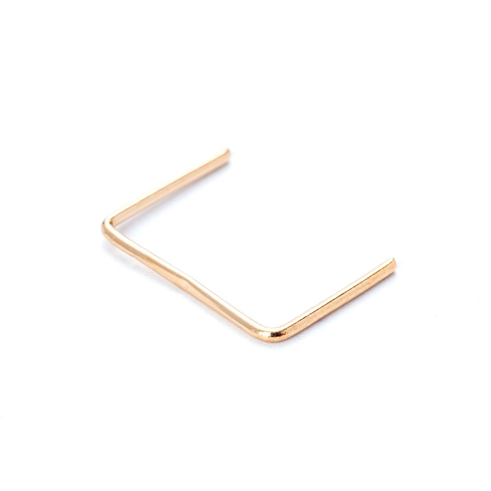 Hook medium for chandelier crystal, gold, 12mm