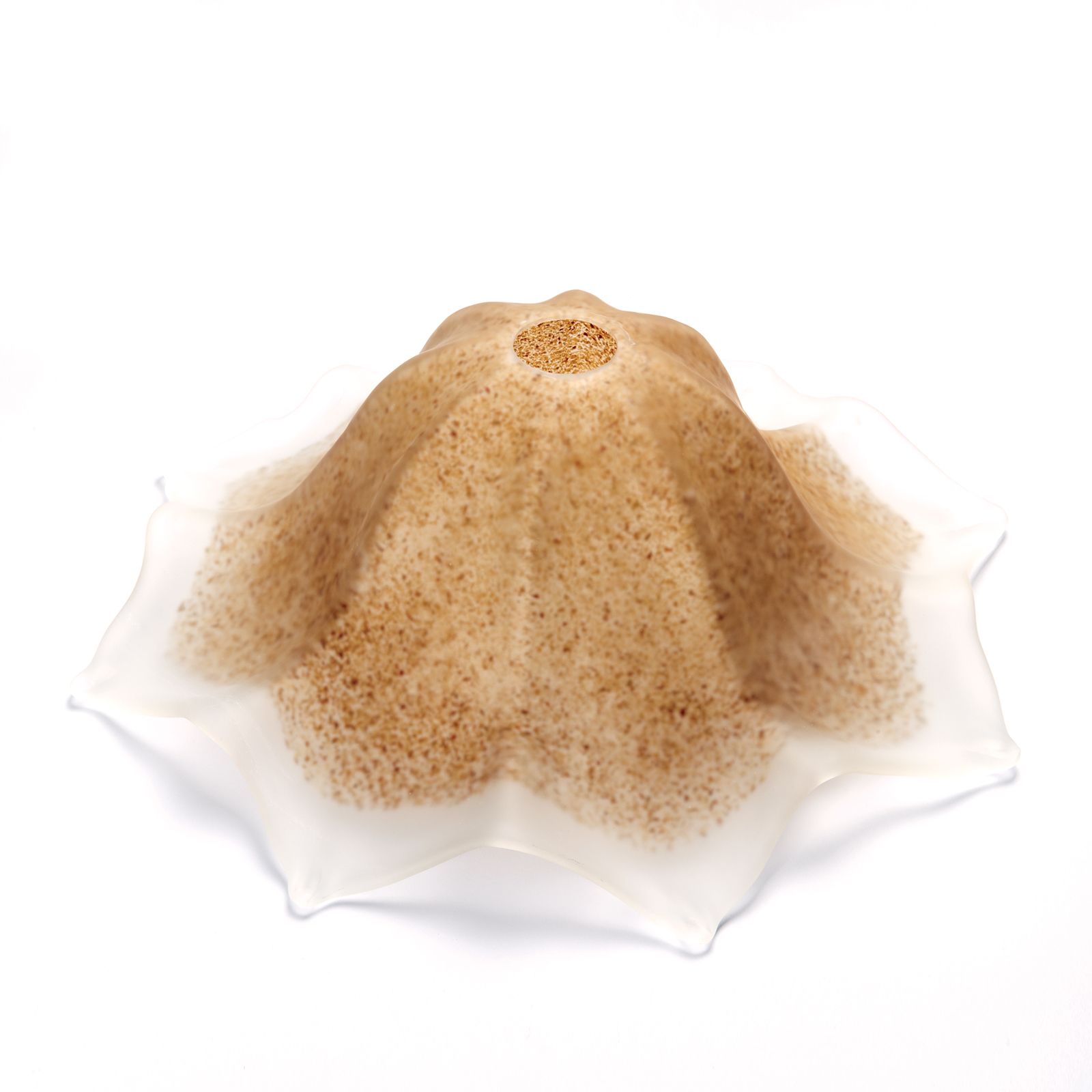 Glass lampshade TOSCA 442, amber-murano