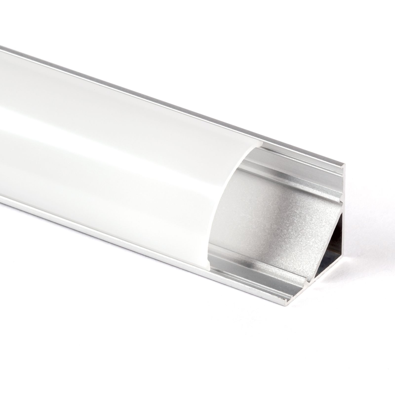 Aluminium profile for LED-Strips, opal matt, 1 m