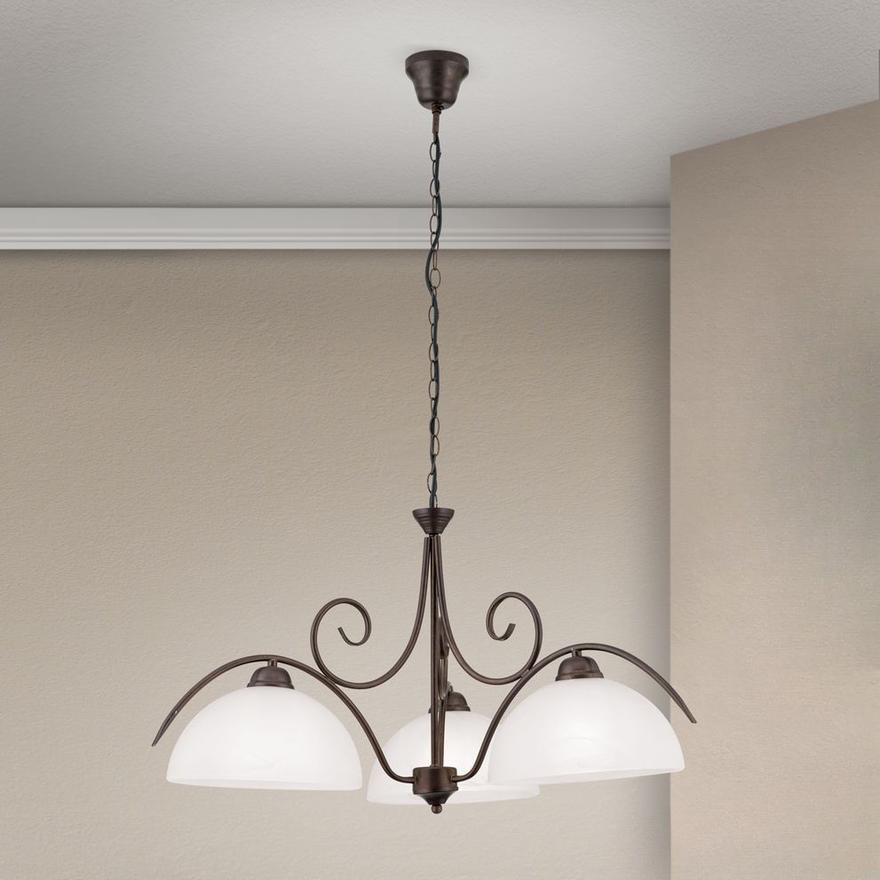 Chandelier RULA, 3-lamps, antique