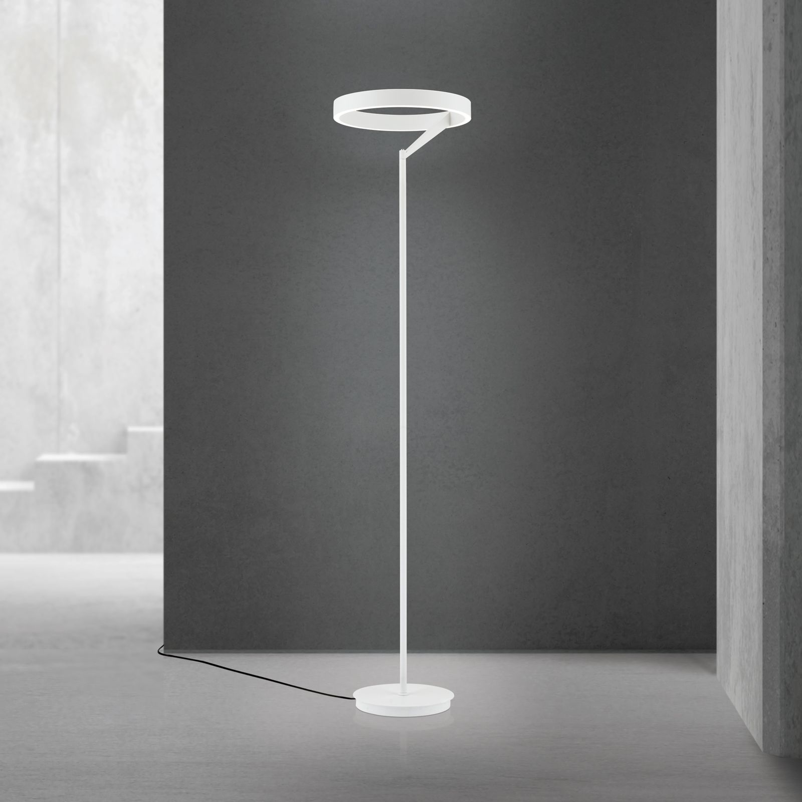 LED floor lamp KOLK, white