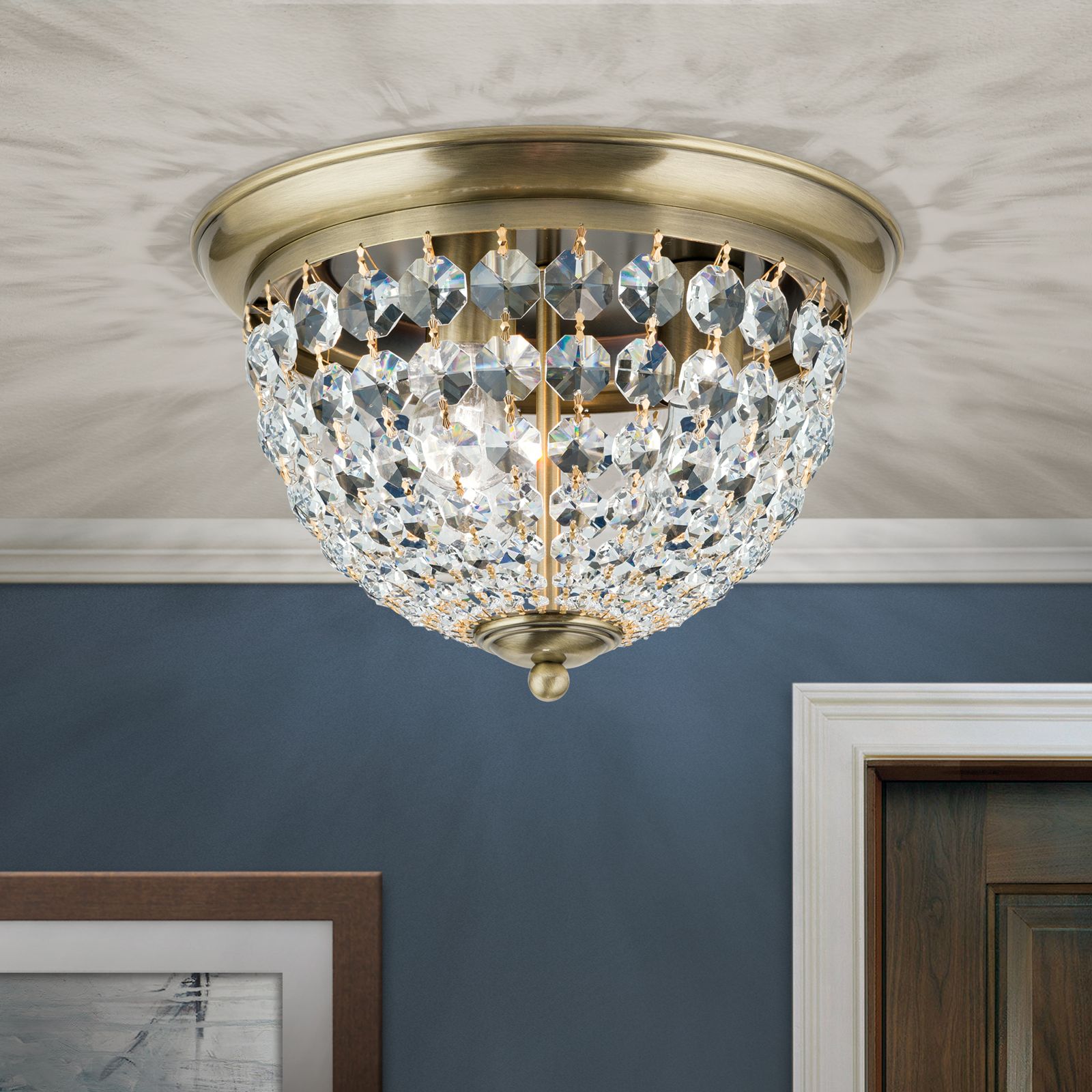 Ceiling light PLAFOND, Ø 35cm, patina