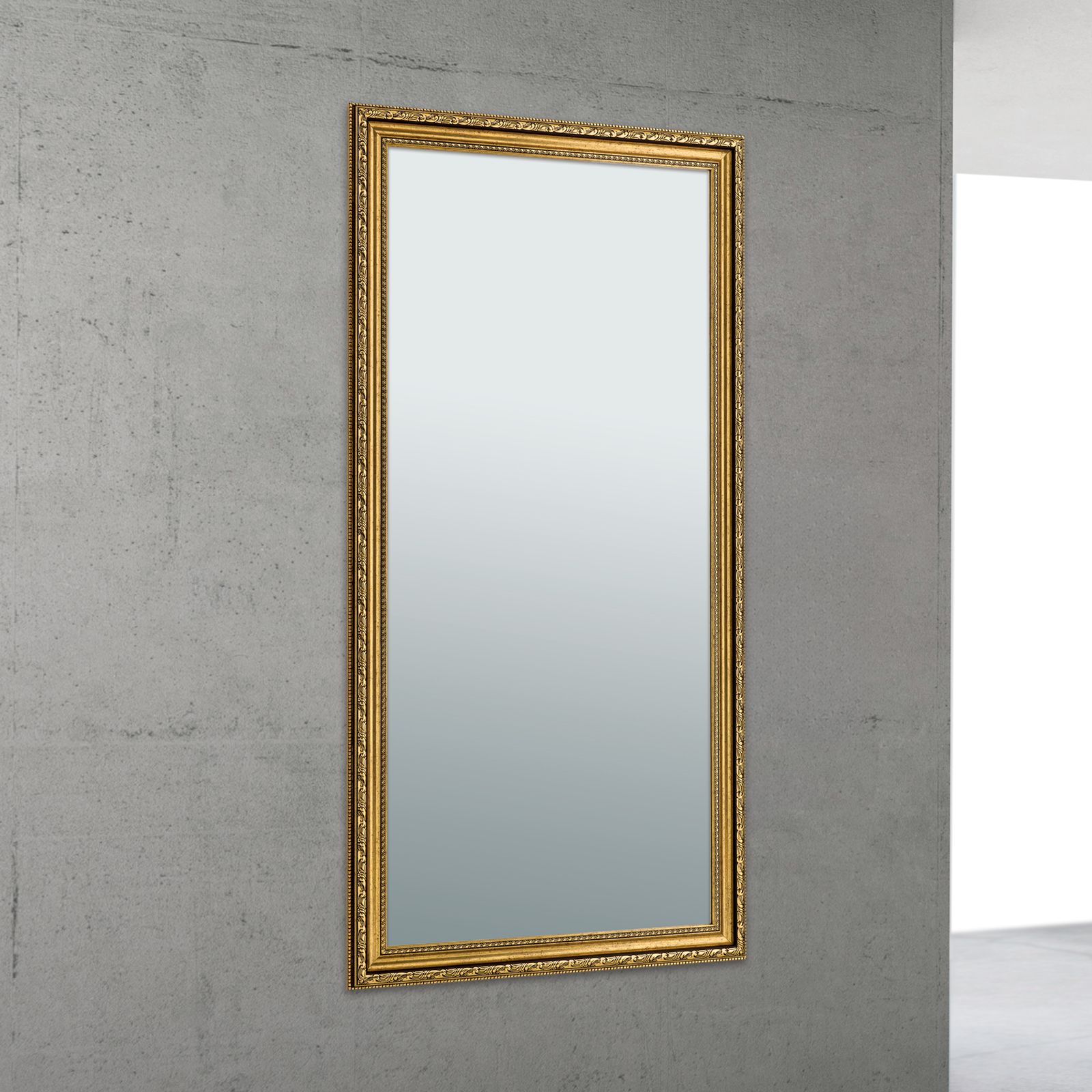 Mirror ELISA, 149x74cm, antique gold