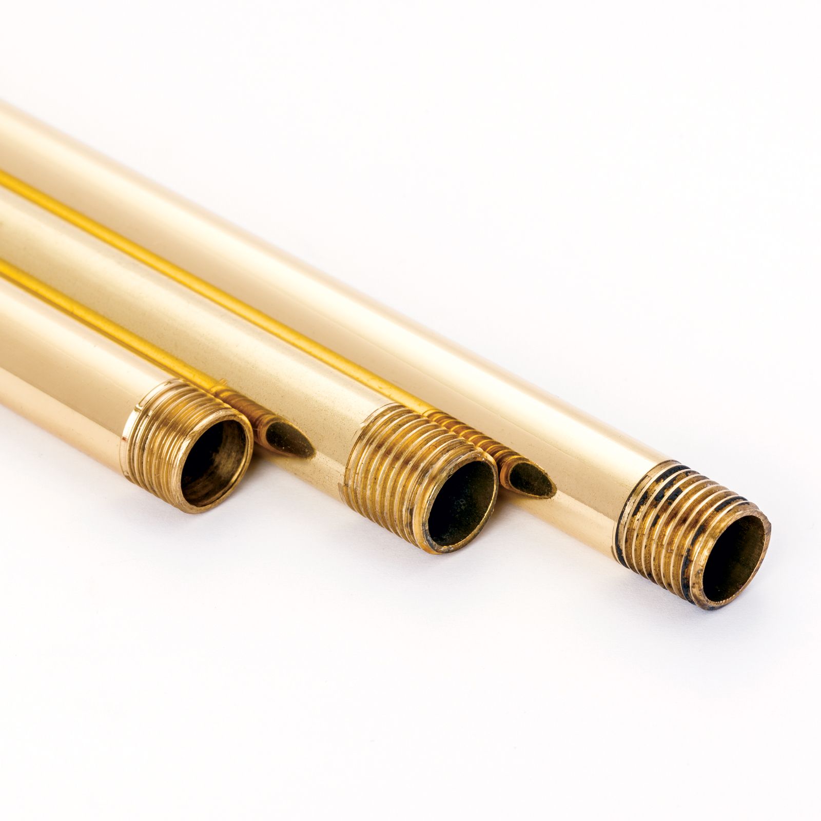 Pipe rod, thread 1/4", 100 cm, brass
