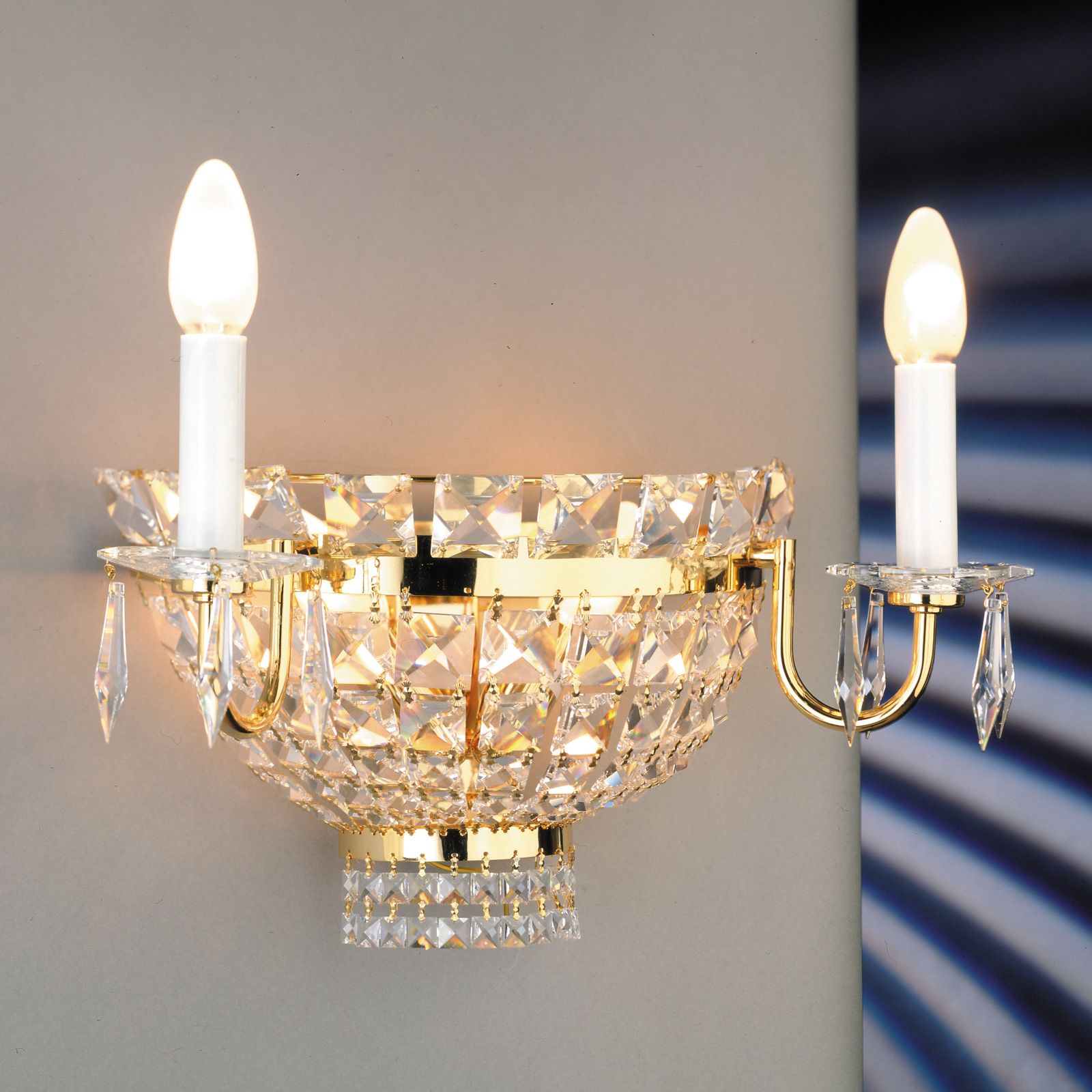 Wandleuchte AMBASSADOR, 4-flammig, Gold