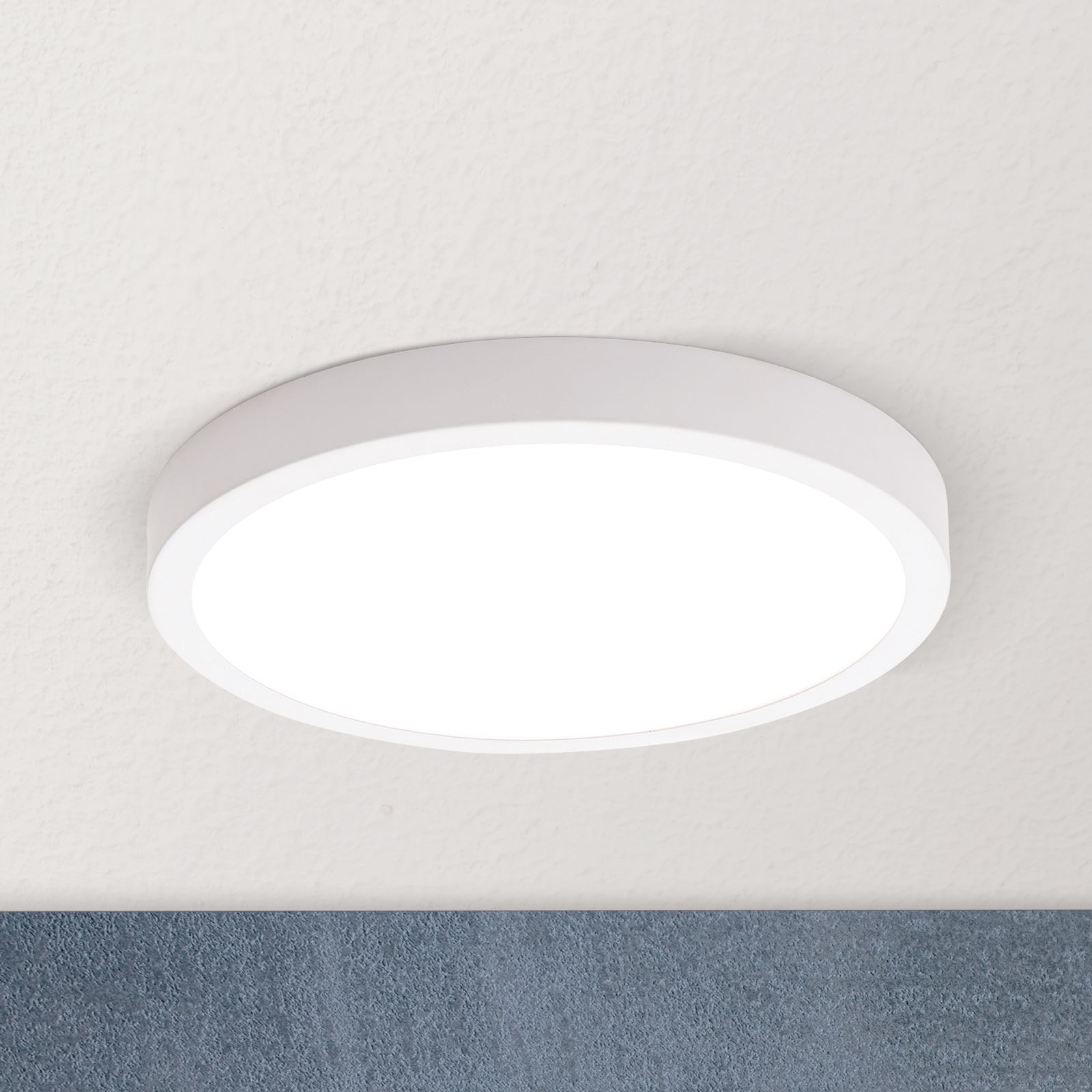 LED Deckenleuchte LERO, rund, Weiß, 23cm