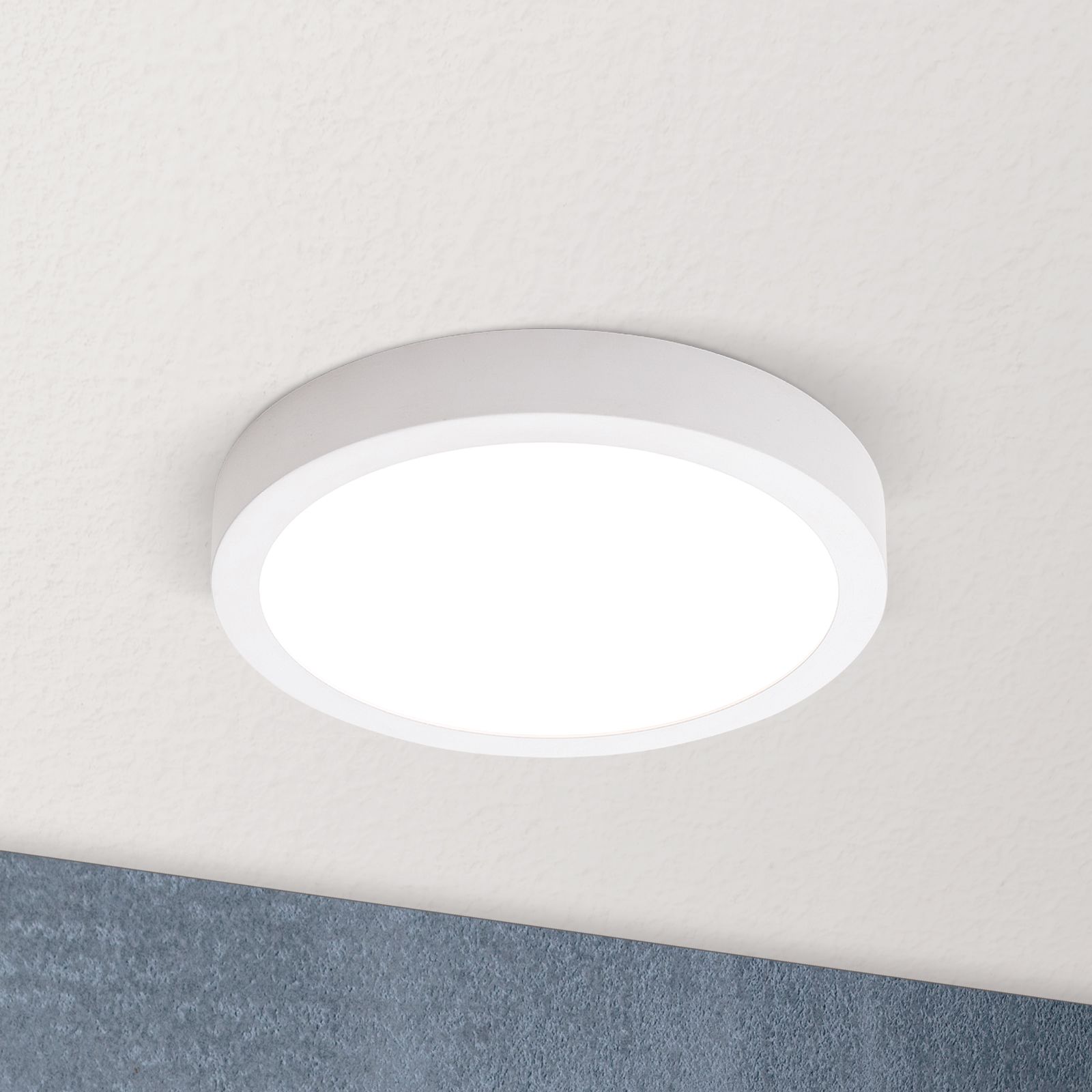 LED Deckenleuchte LERO, rund, Weiß, 18cm