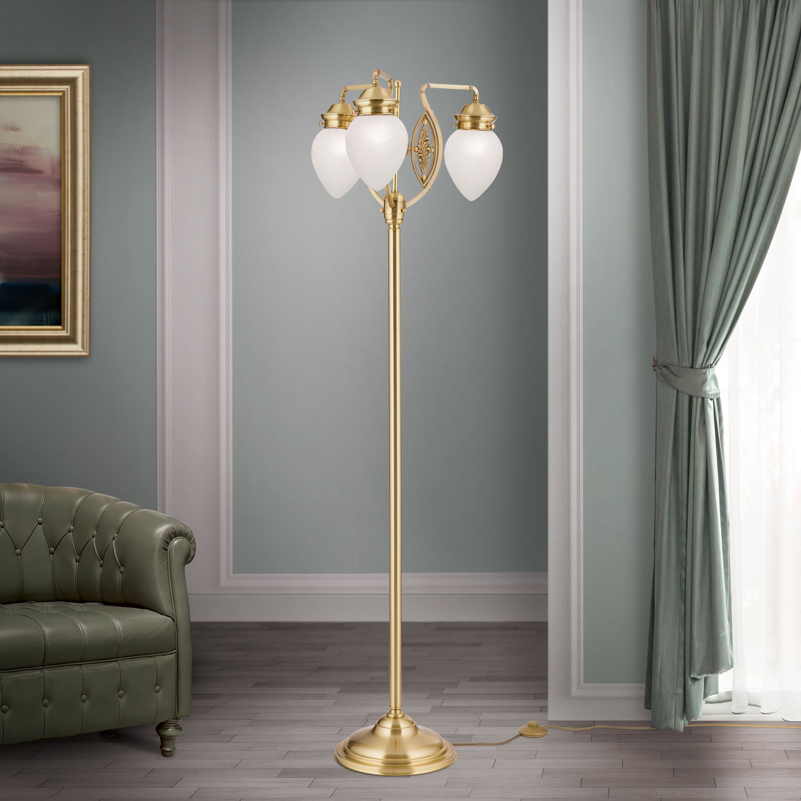 Stehlampe BUDAPEST, Bronze