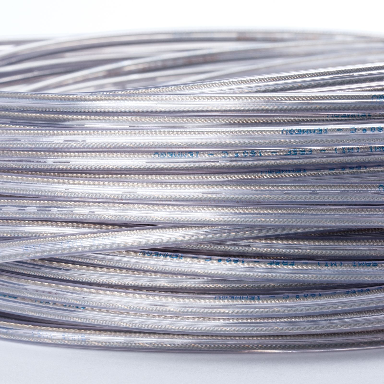 Kabel, PVC, 2x0,75mm², 1 m, Transparent