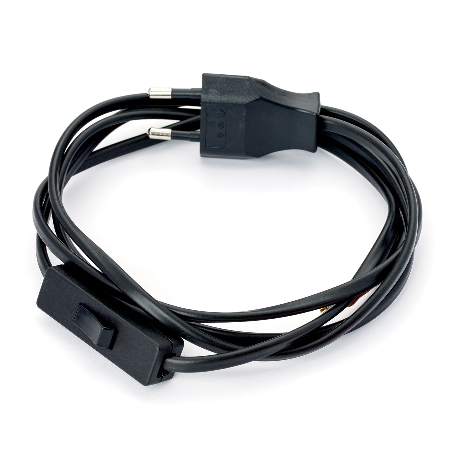 Eurostecker-Netzkabel, 1,7 m, Schwarz