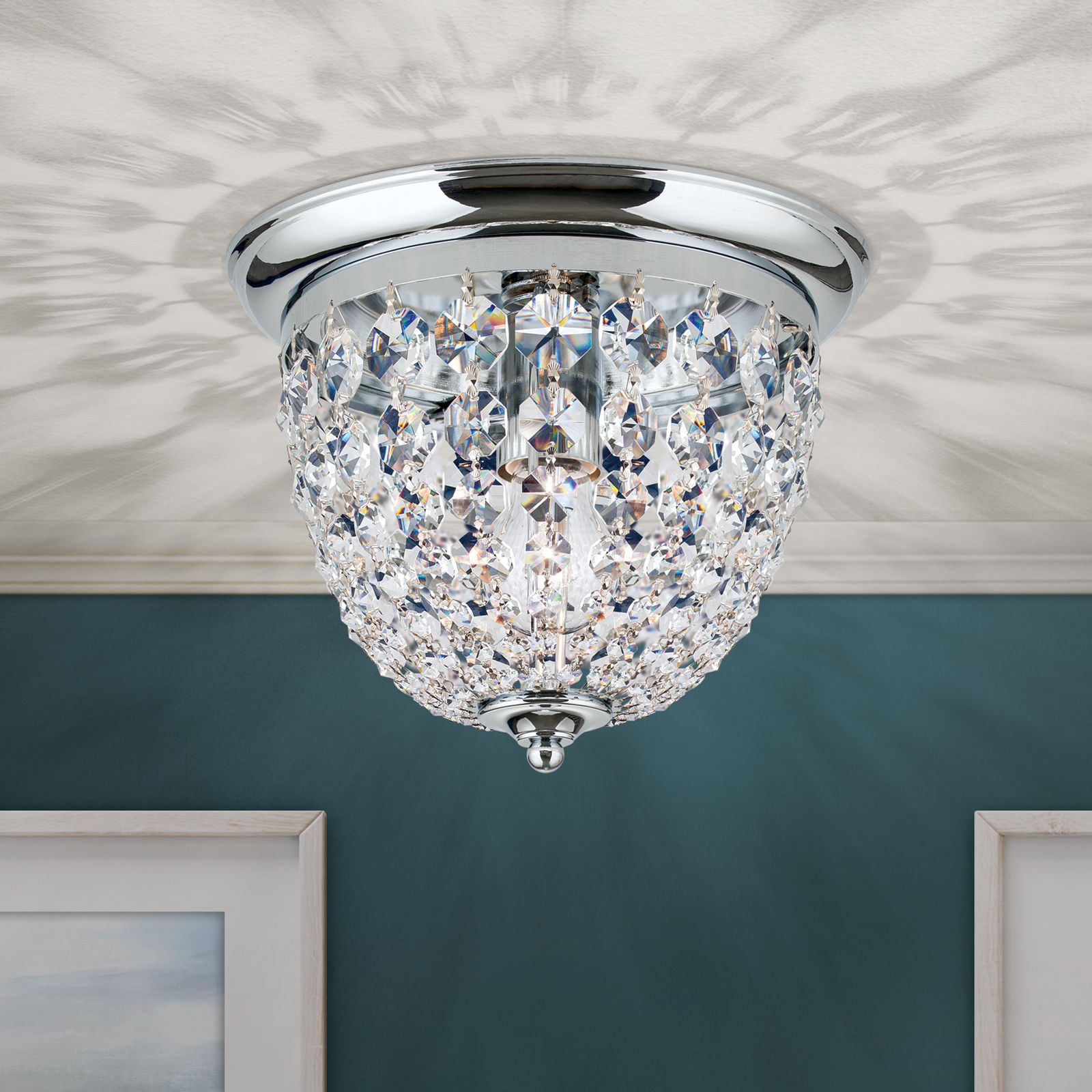Ceiling light PLAFOND, Ø 26cm, chrome