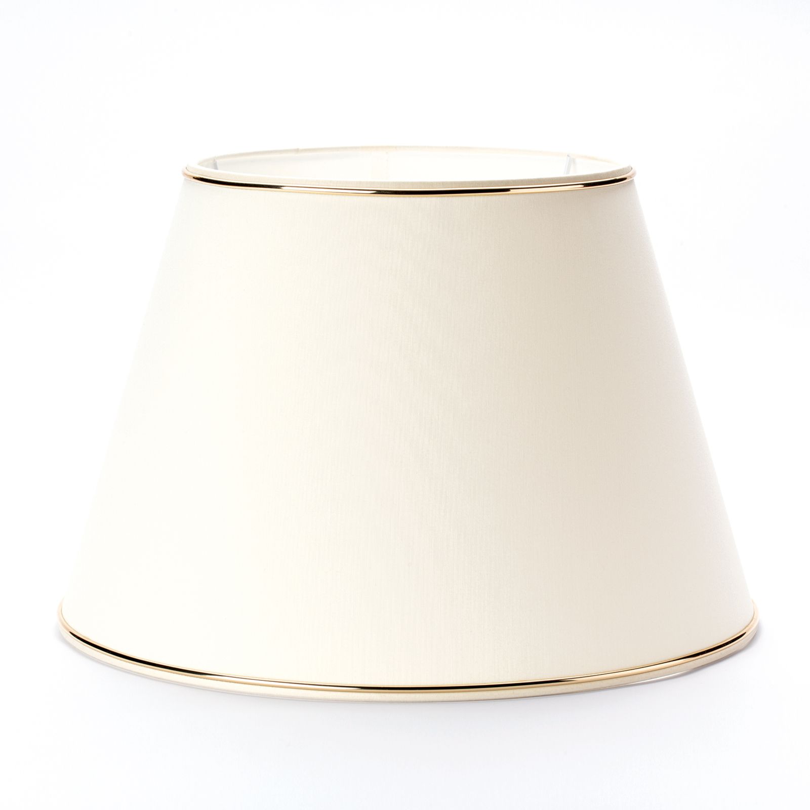 Lampshade fabric 4-1208, Ø 320 mm, cream with gold edge