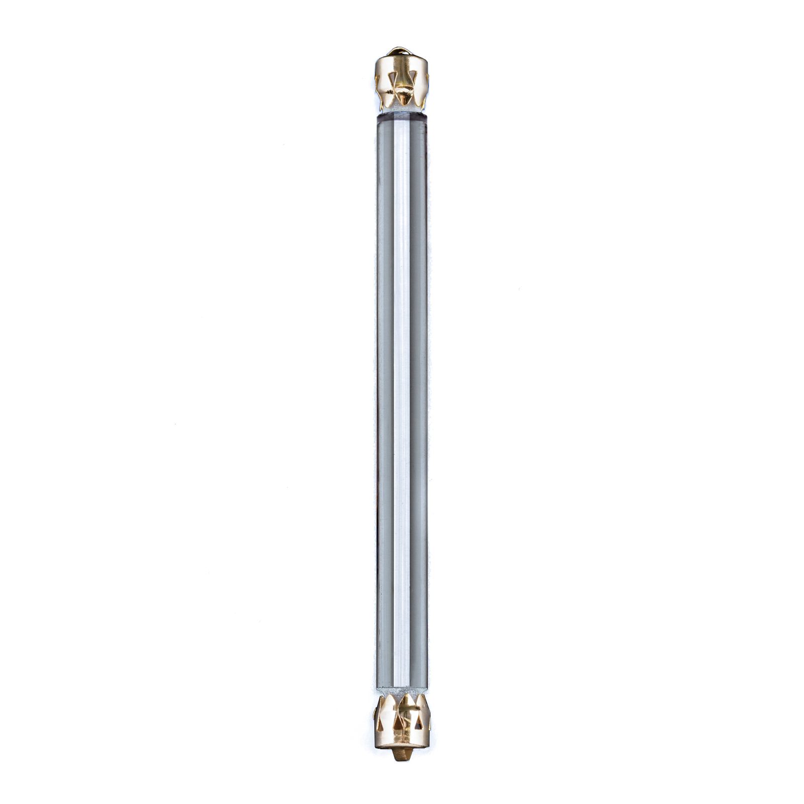 Chandelier pendant glass rod, 2 ends, 80mm, transparent