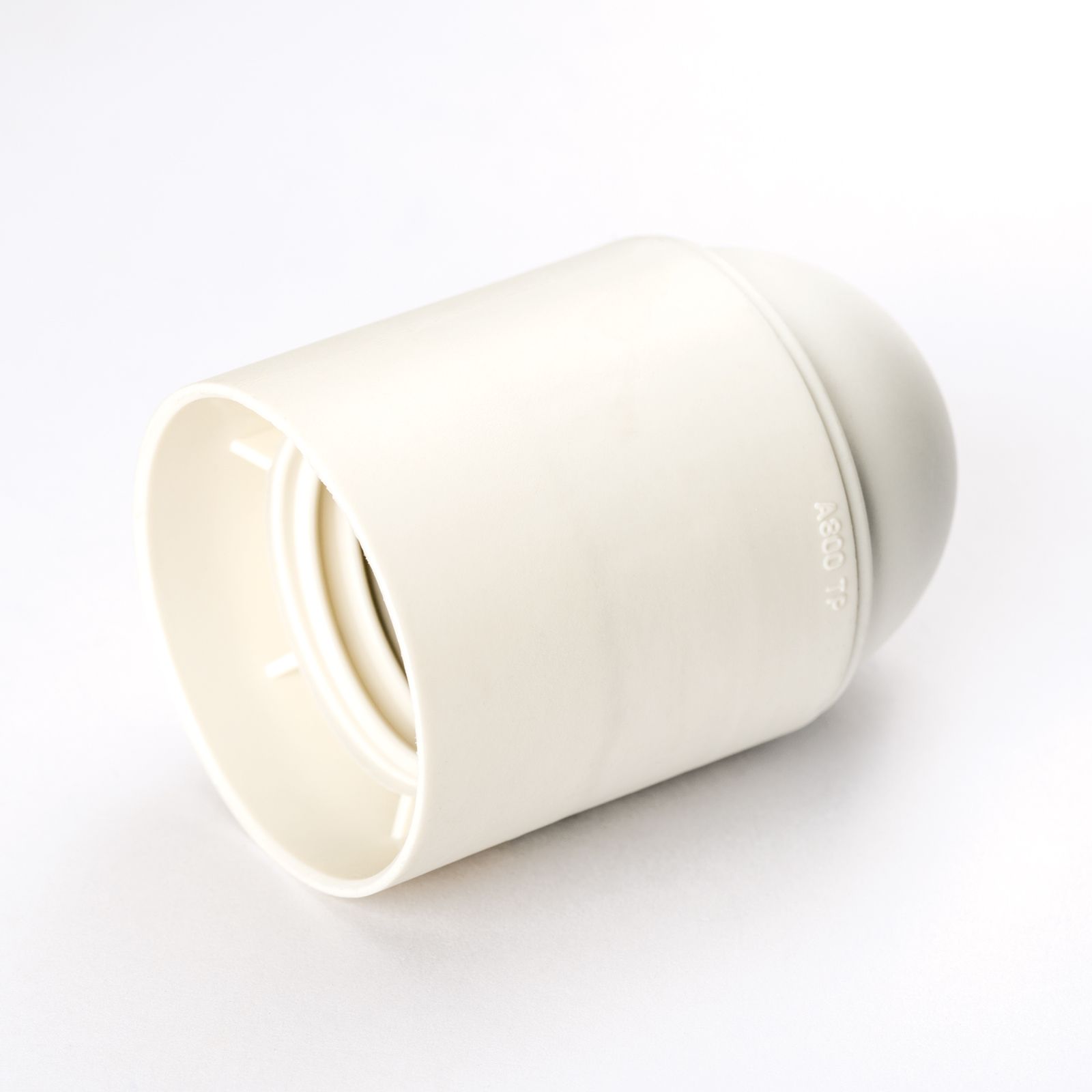 Fassung E27, Gewinde M10x1, 55mm, Weiß